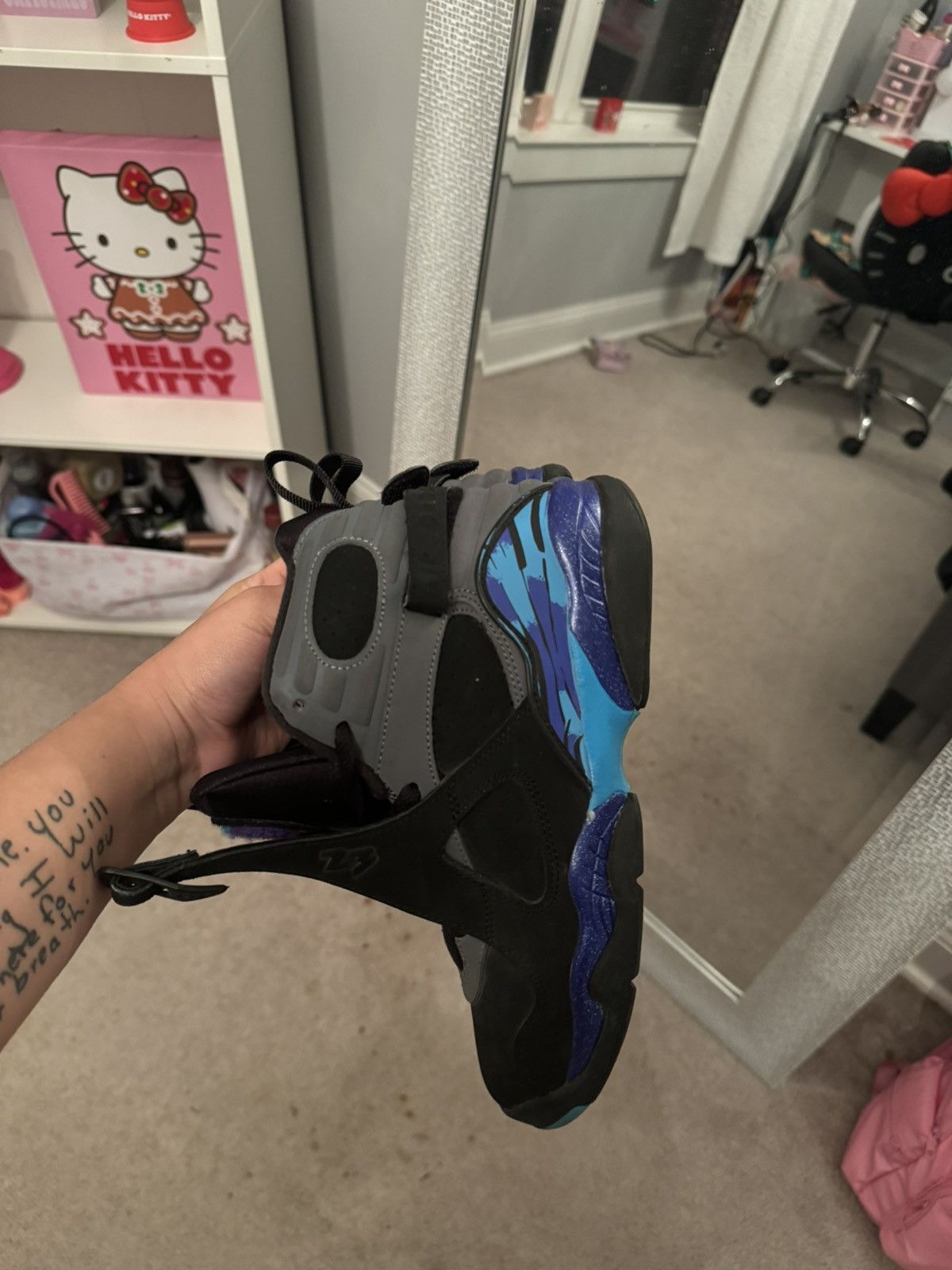 Jordan Brand Jordan 8 Retro Aqua 2015 Grade school Size US 6 / EU 39 - 2 Thumbnail
