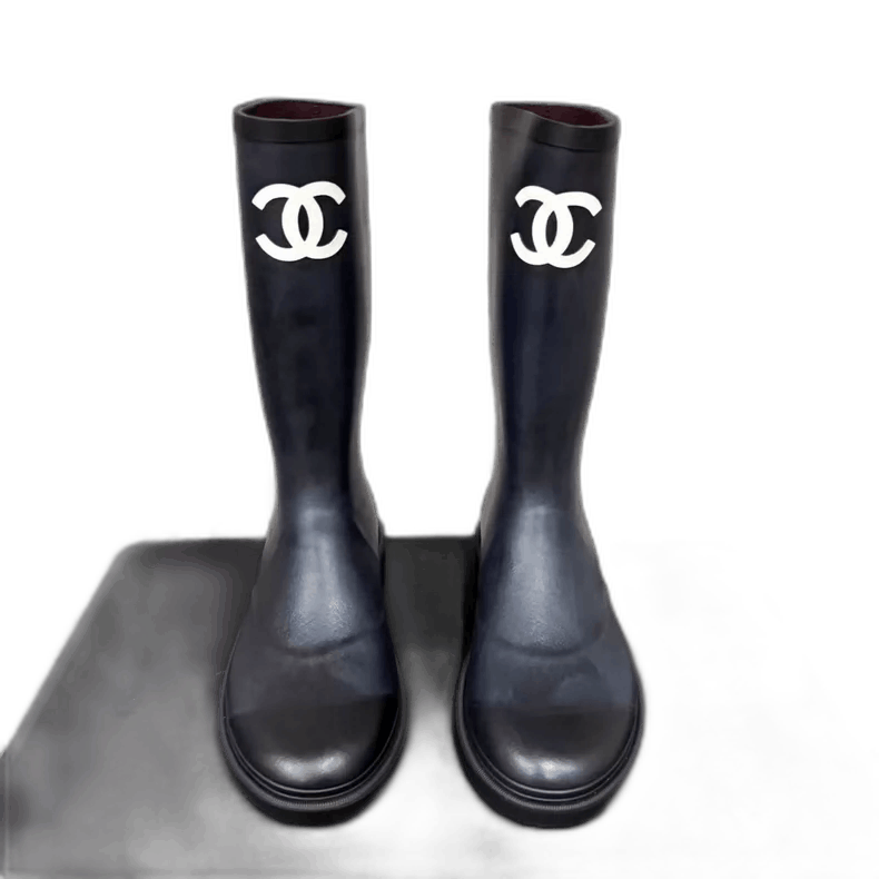 Chanel Chanel Rain Boots with Protective Coating-yf Size US 7.5 / EU 40-41 - 1 Thumbnail