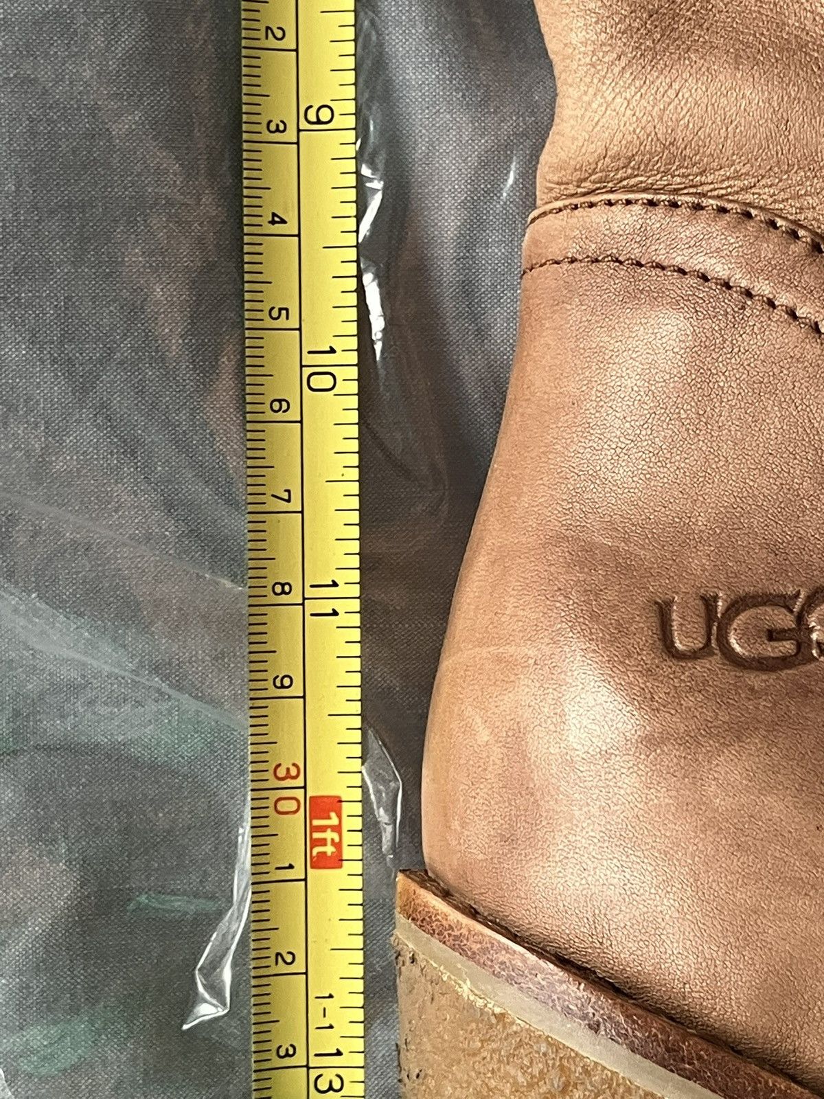 Ugg UGG Soft Leather Mid-Calf Boots in Camel Colour Size US 9 / IT 39 - 14 Thumbnail