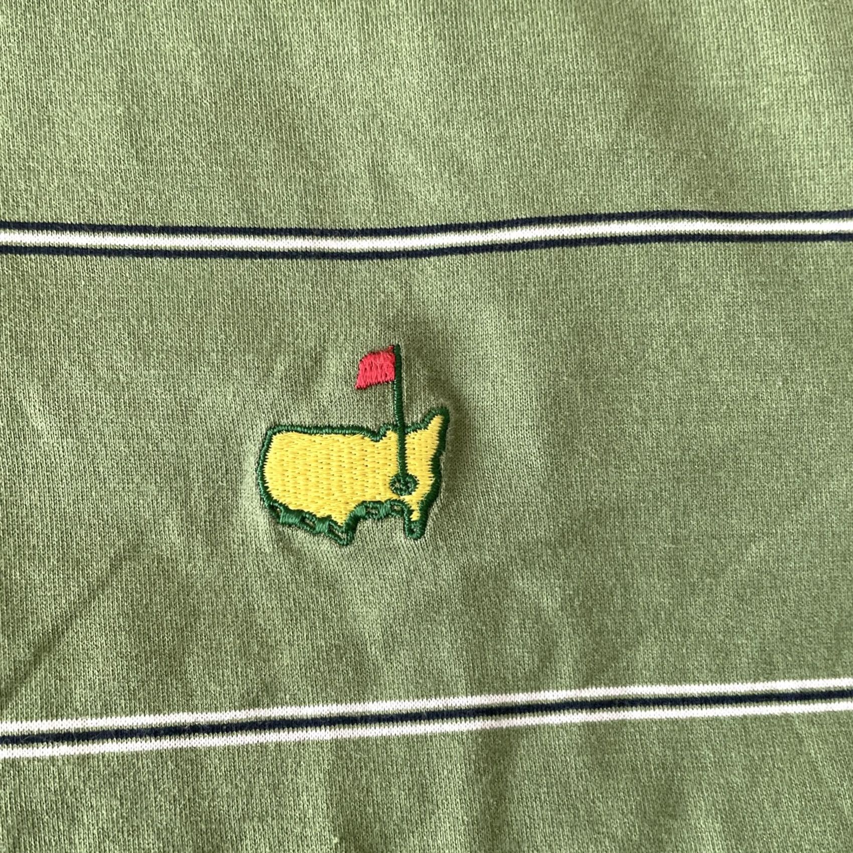 Vintage VINTAGE Masters Polo Amen Corner Shirt Men’s Large Green Golf Pima Cotton 60s Two Ply Size US L / EU 52-54 / 3 - 4 Thumbnail