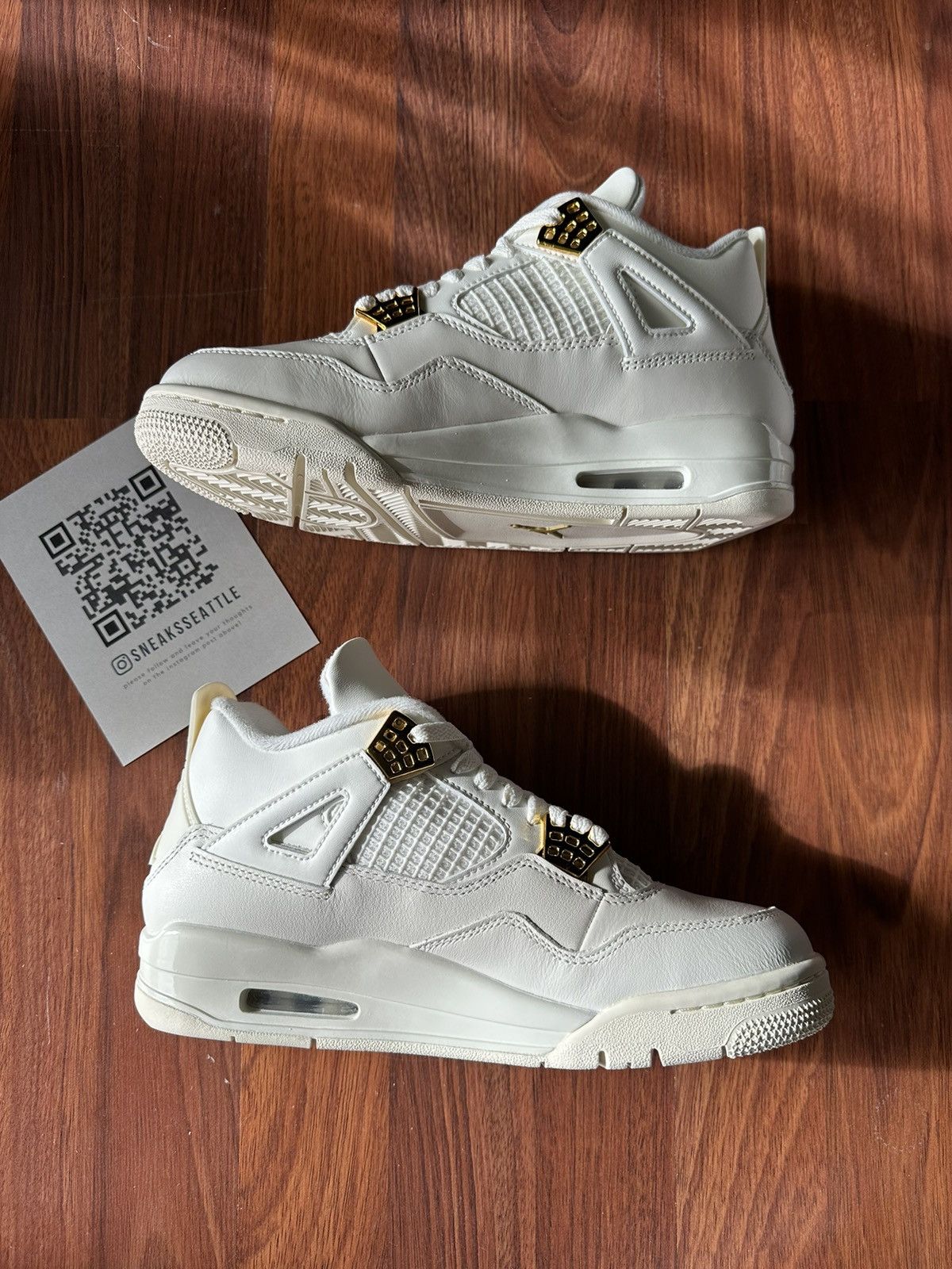 Jordan Brand Jordan 4 Retro Metallic Gold (W) Size 6.5M/8W AQ9129-170 Size US 8 / IT 38 - 2 Thumbnail