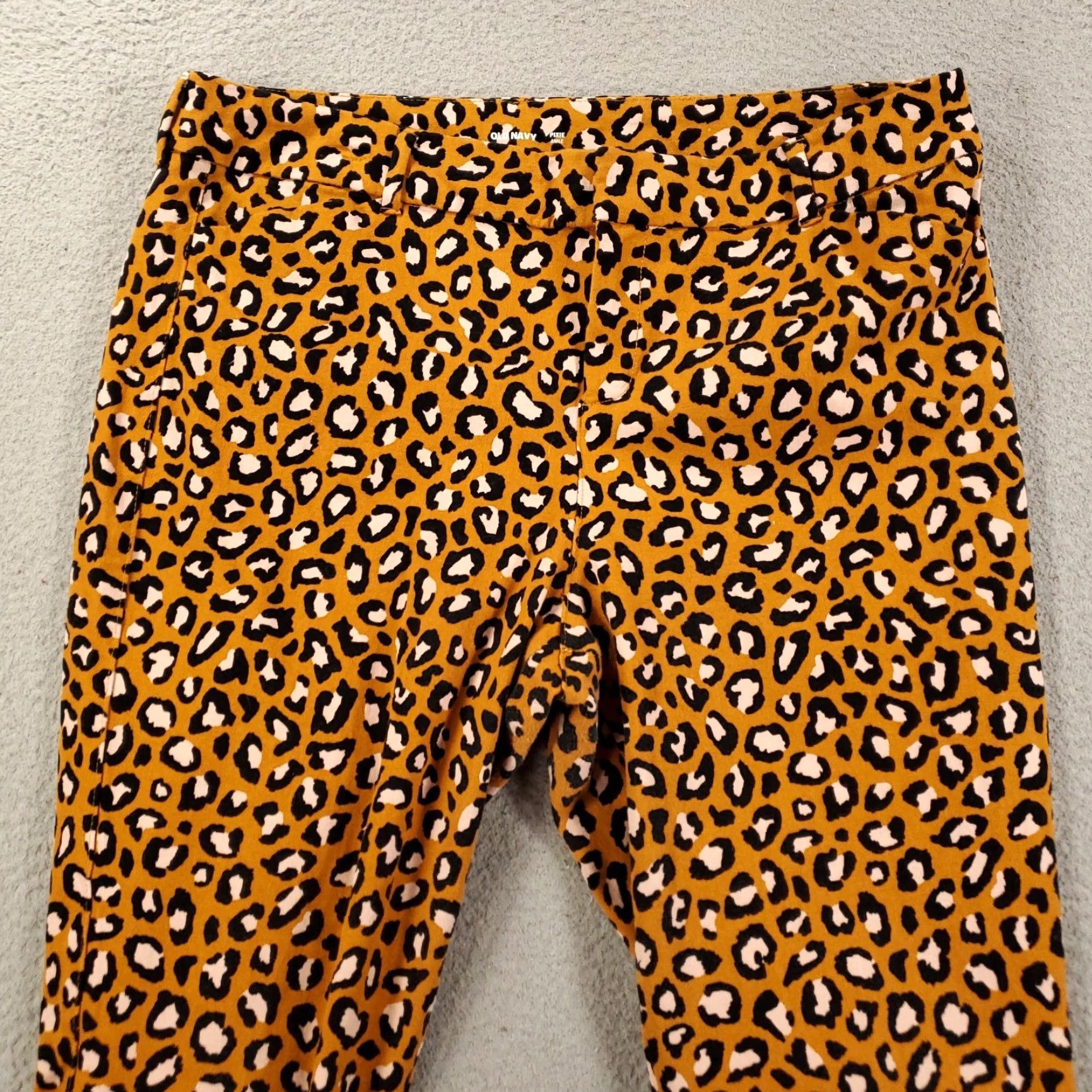 Old Navy Old Navy Leopard Pants Womens 14 Pixie Animal Print Stretch Ankle Cheetah Pants Regular Women 90s City Size 36" / US 14 / IT 50 - 2 Thumbnail