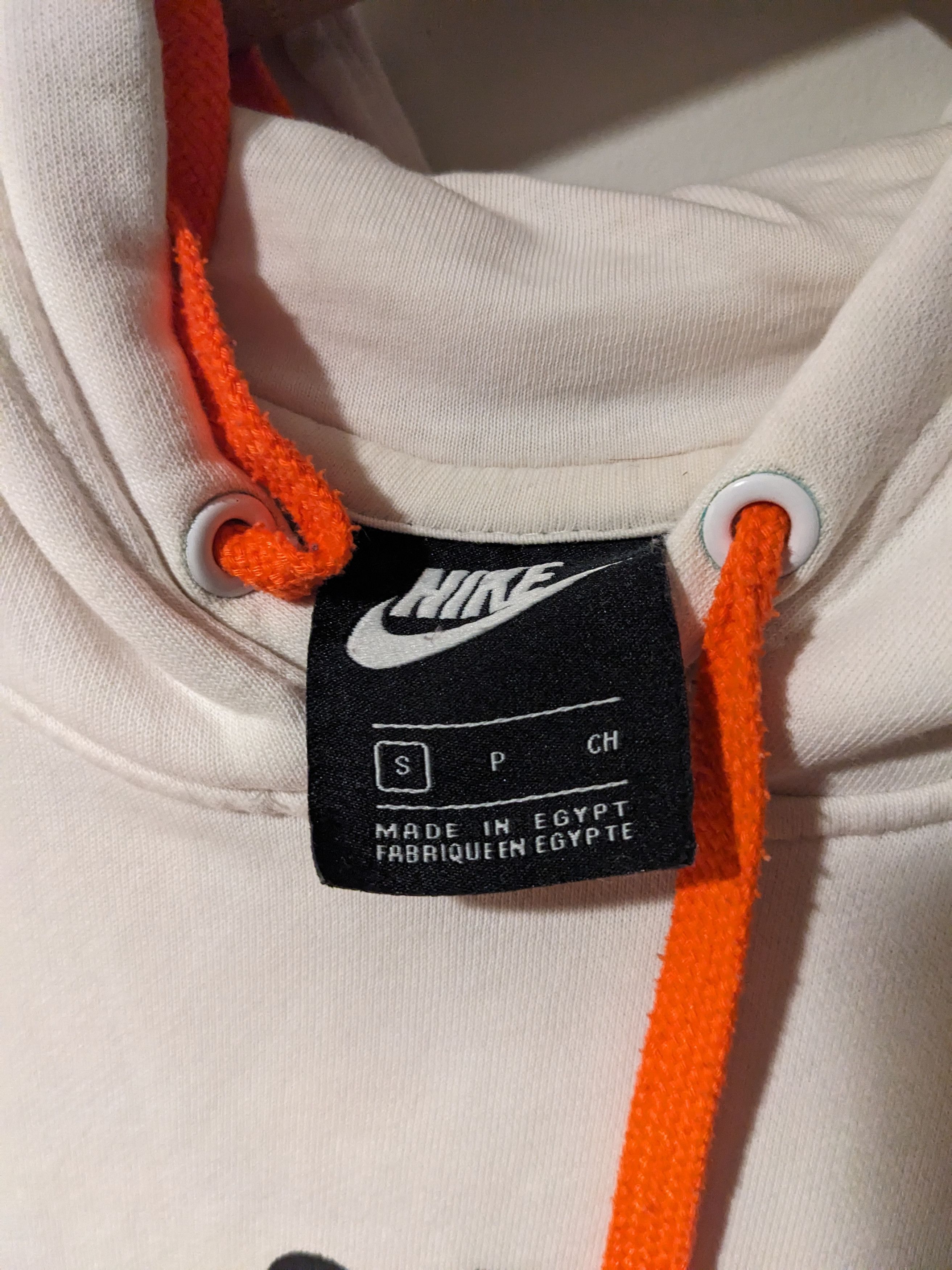 Designer × Nike Vintage 2010's Nike Off-White Inspired Beige Small Hoodie Size US S / EU 44-46 / 1 - 4 Thumbnail