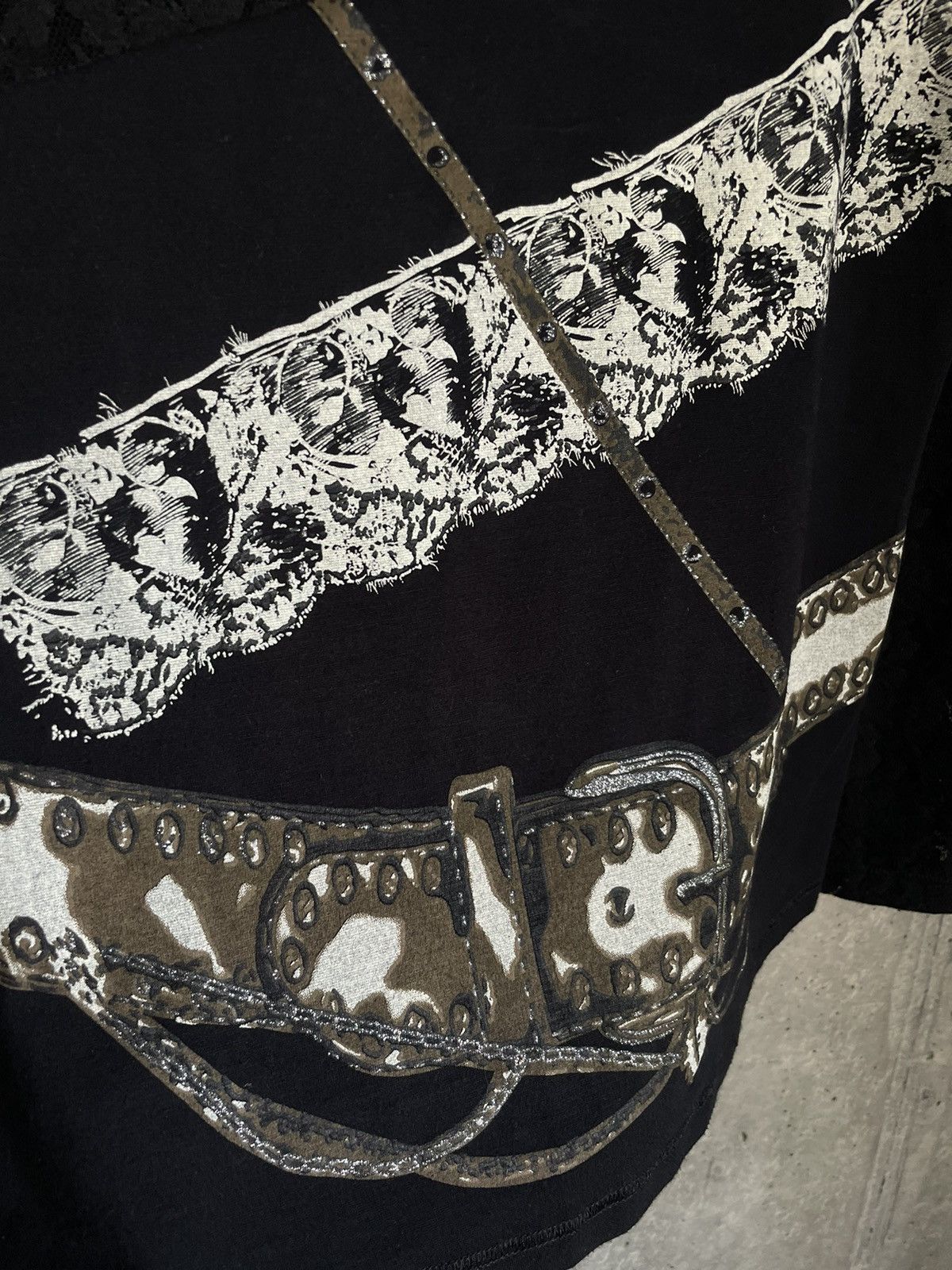 Japanese Brand Archive 90s Lace Longsleeve printed Japan Judy Y2k Size L / US 10 / IT 46 - 3 Thumbnail