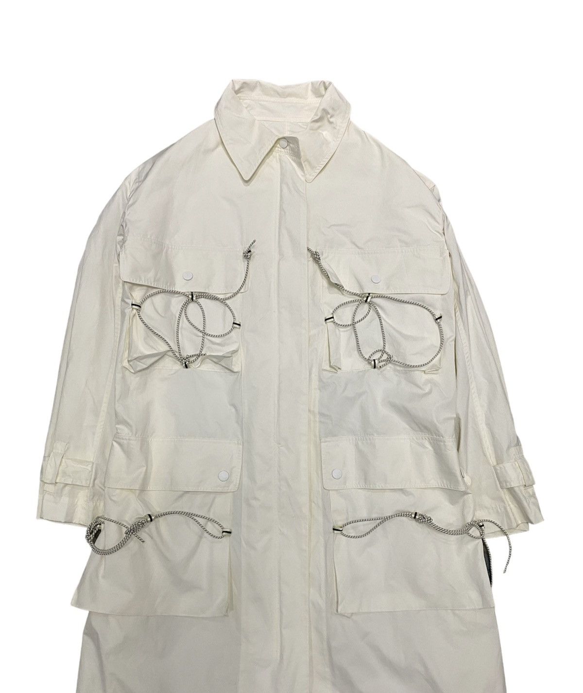 Issey Miyake SS04 ISSEY MIYAKE Bungee Cord Long Raincoat Size US M / EU 48-50 / 2 - 1 Thumbnail