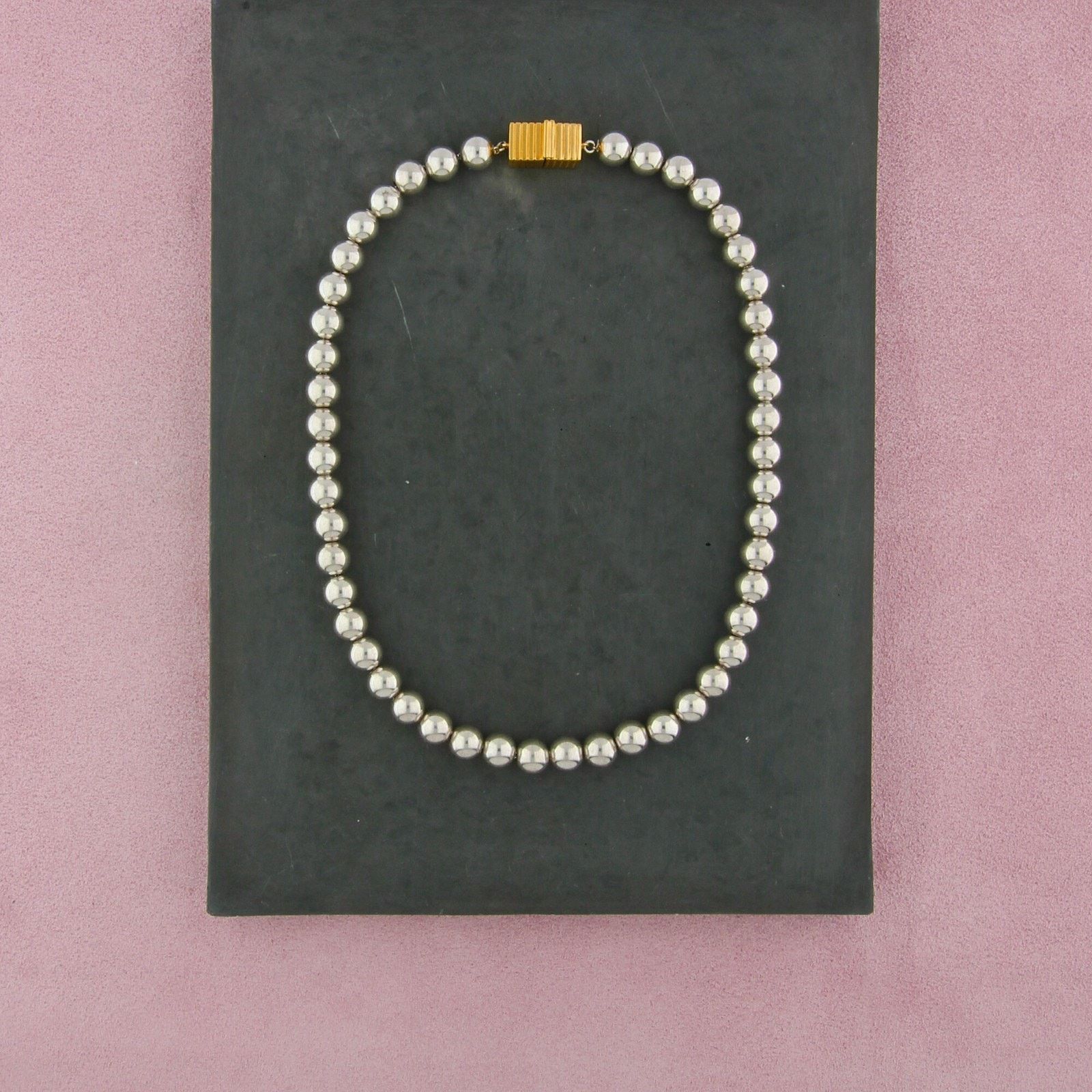 Sterling Silver ivi los angeles sterling silver kelly bead necklace 15.5in Size ONE SIZE - 1 Thumbnail