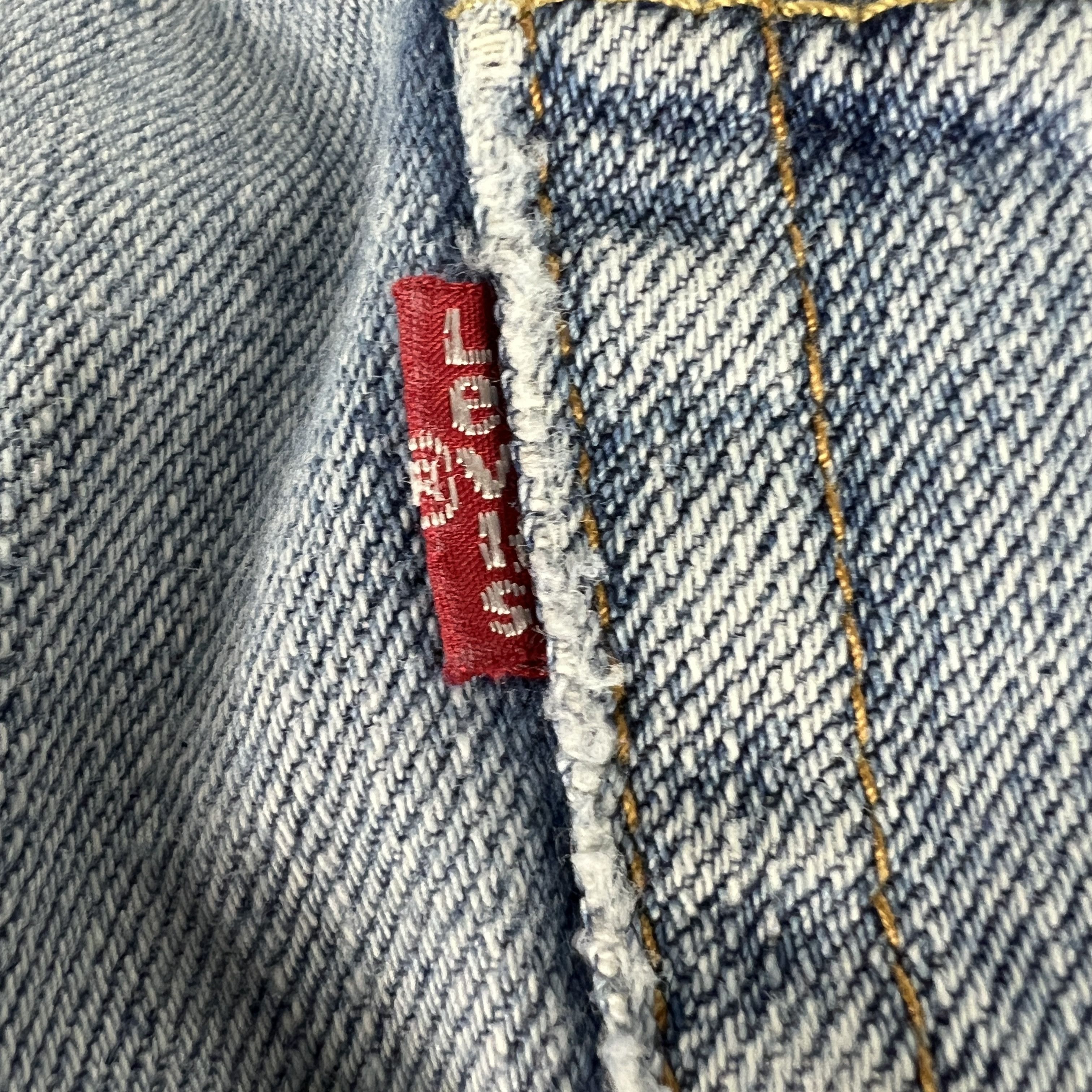Levi's Levi's Jeans 505 Straight Blue Faded Whiskers Cotton Denim Size US 34 / EU 50 - 12 Thumbnail