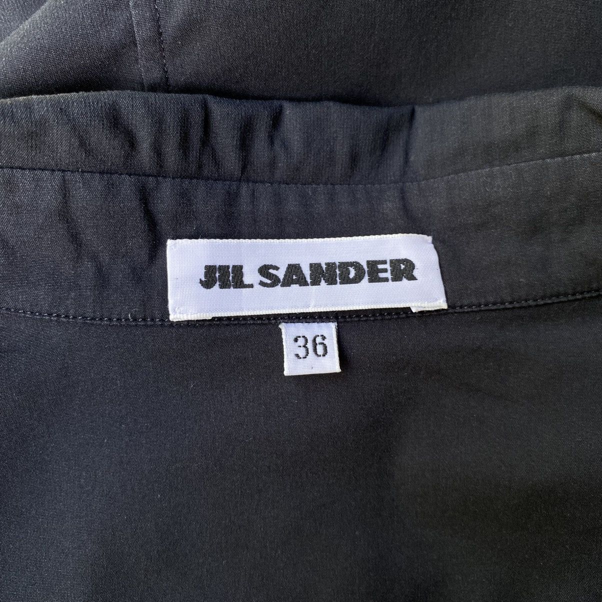Jil Sander Jil Sander Black Fitted Long-Sleeve Stretch Shirt Size XS / US 0-2 / IT 36-38 - 7 Thumbnail
