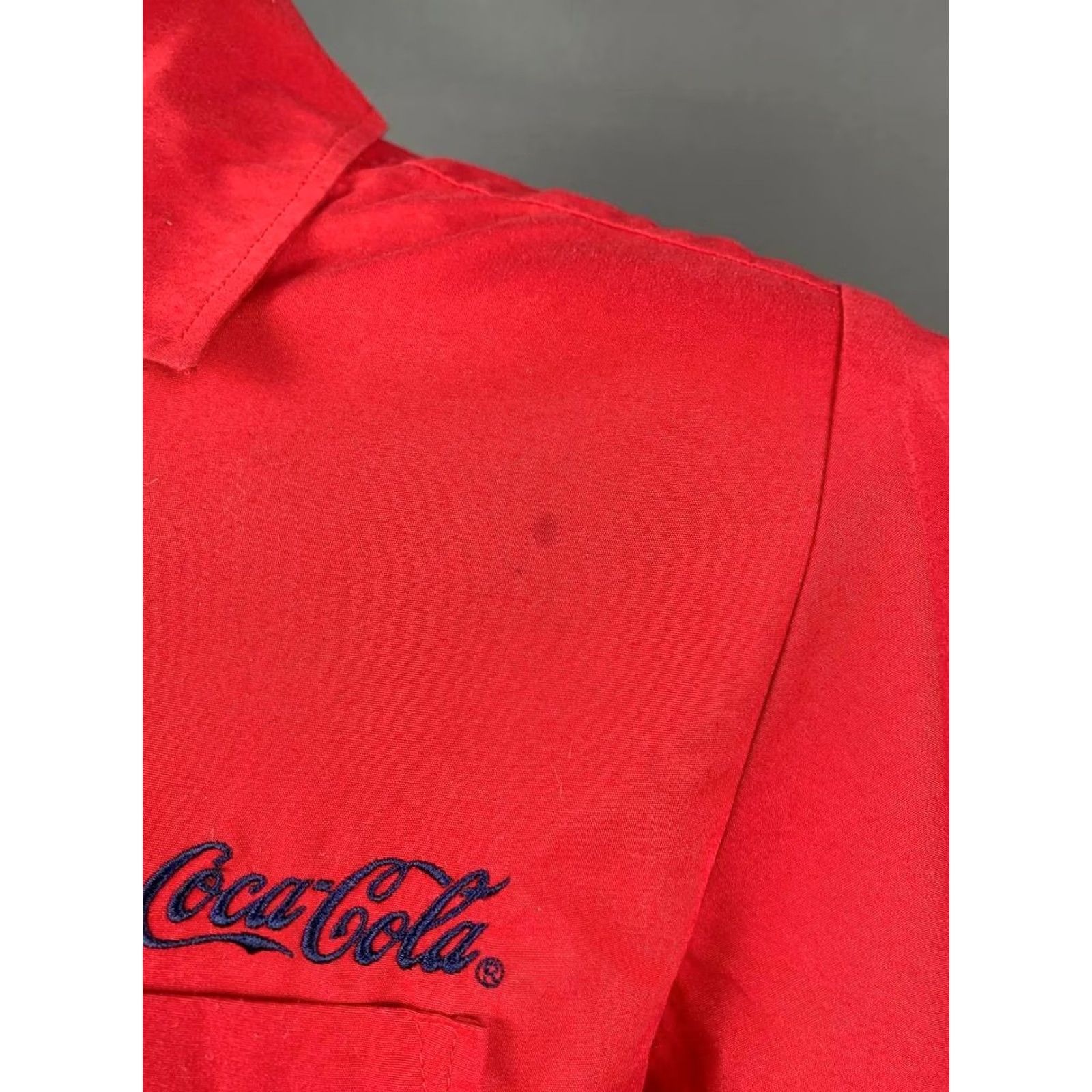 Vintage Vintage Coca-Cola Mens Shirt L Red Short Sleeve Button-Up Size US L / EU 52-54 / 3 - 4 Thumbnail