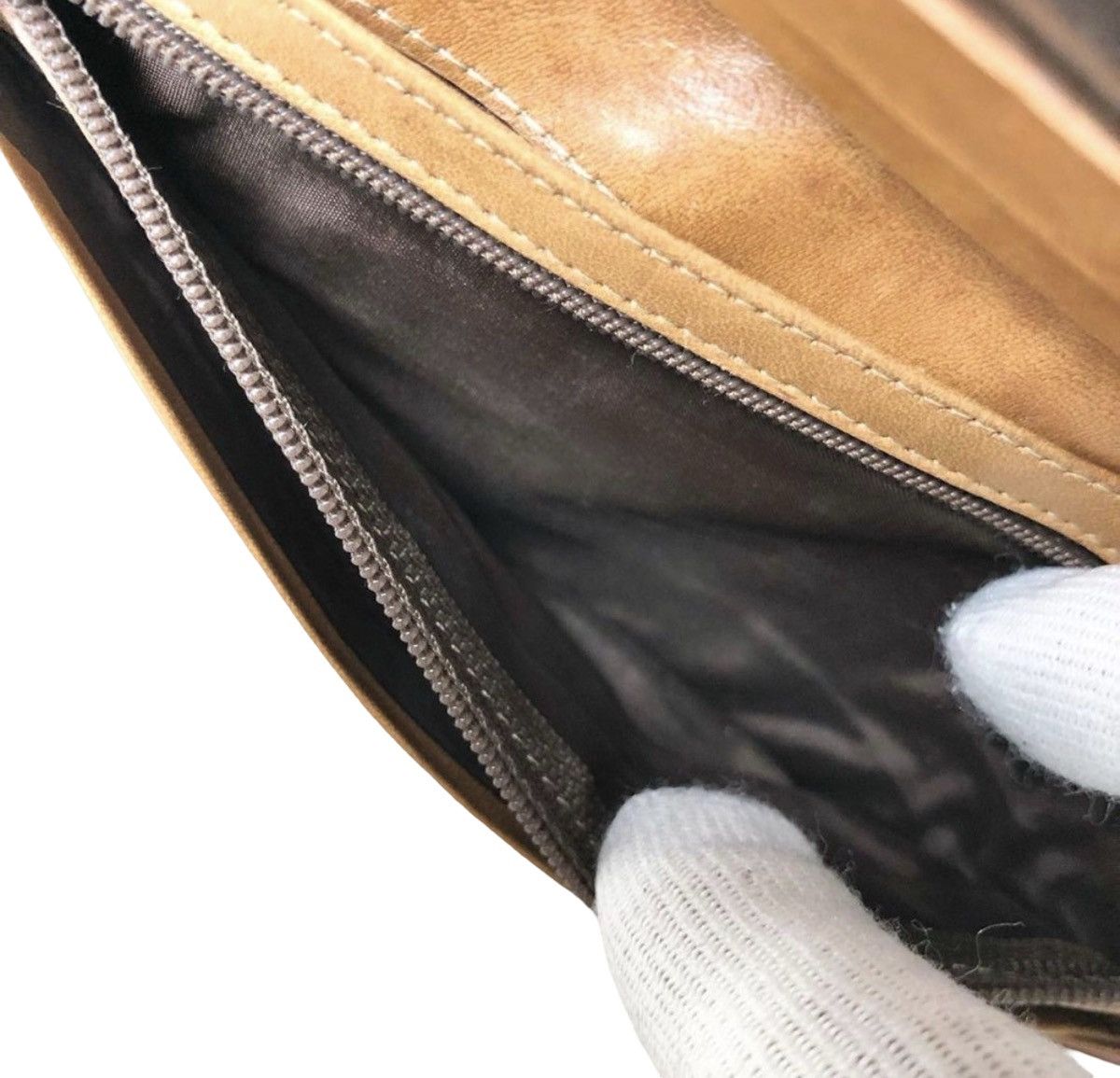 Gucci Vintage Gucci Diagonal Stripe Long Wallet Size ONE SIZE - 8 Thumbnail
