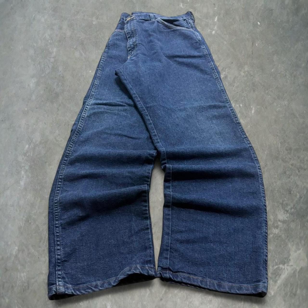 Vintage Crazy Vintage Y2K/2000s Baggy Workwear Style Dark Wash Denim Jeans! Size US 40 / EU 56 - 3 Thumbnail