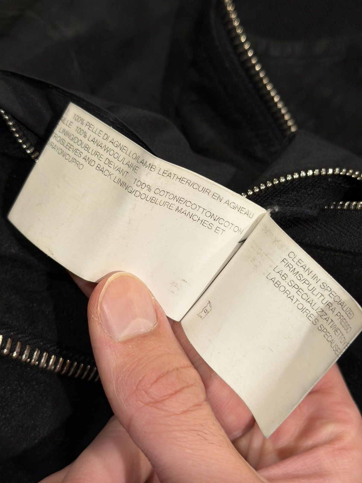 Rick Owens Rick Owens Flight Blistered Lamb Leather Black Bomber Jacket Size US XL / EU 56 / 4 - 13 Thumbnail