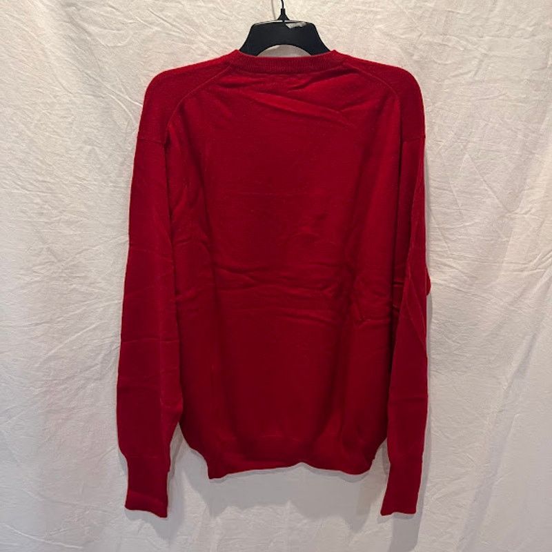 Other × Vintage NWT Saddles Sweater Jumper Cashmere Mens V Neck Red Sz L Size US L / EU 52-54 / 3 - 2 Thumbnail