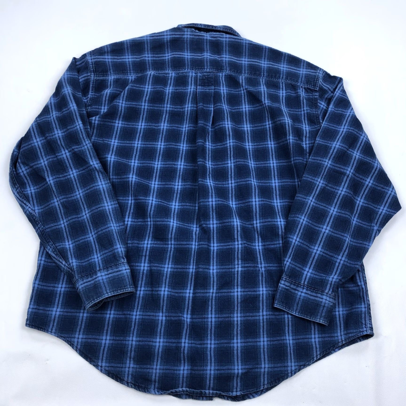 Vintage VINTAGE L.L.Bean Shirt Button-Down Plaid Flannel Blue XL USA Made Men’s Regular Fit Casual Shirt Size US XL / EU 56 / 4 - 6 Thumbnail