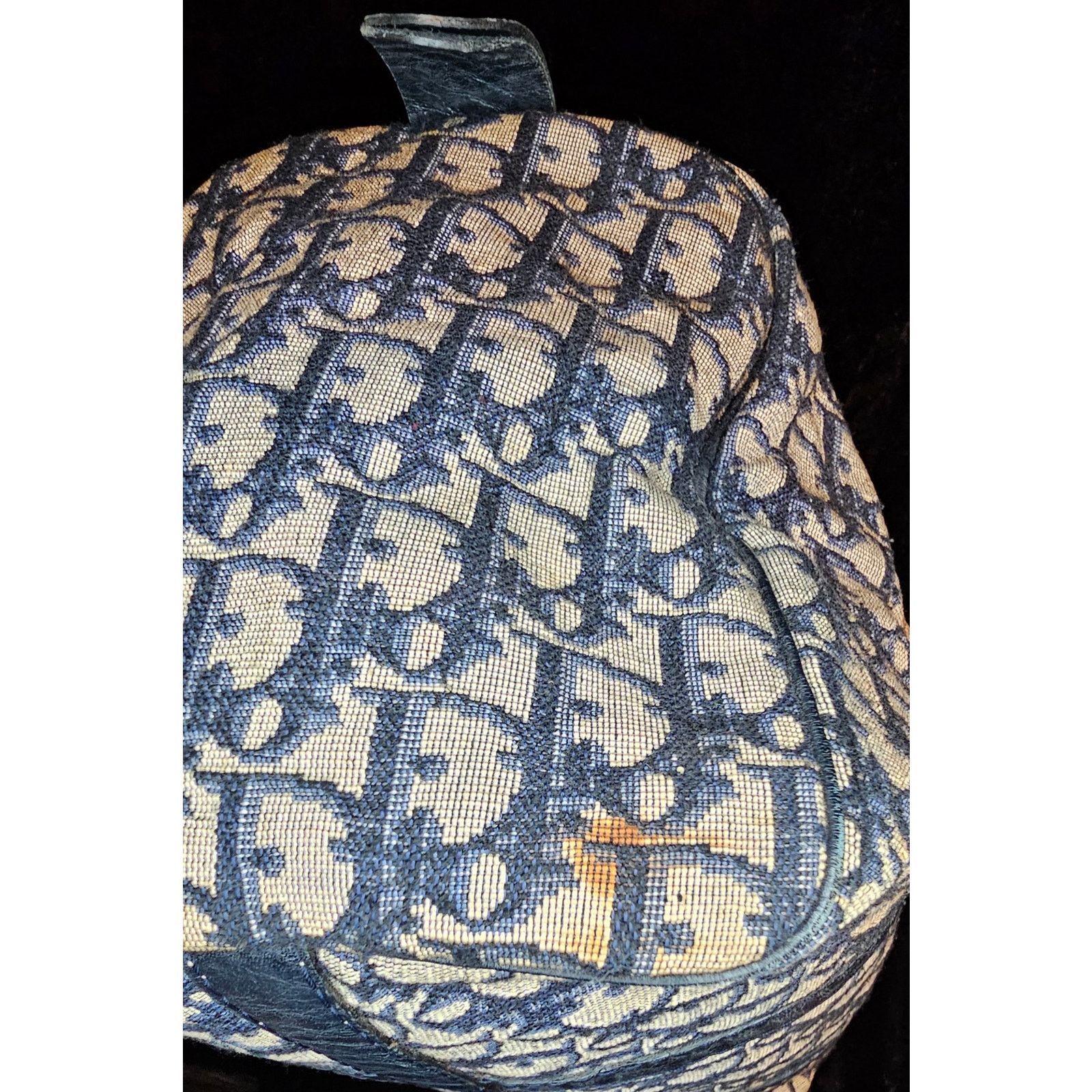 Dior Christian Dior Vintage Trotter Boston bag in navy blue Size ONE SIZE - 18 Thumbnail
