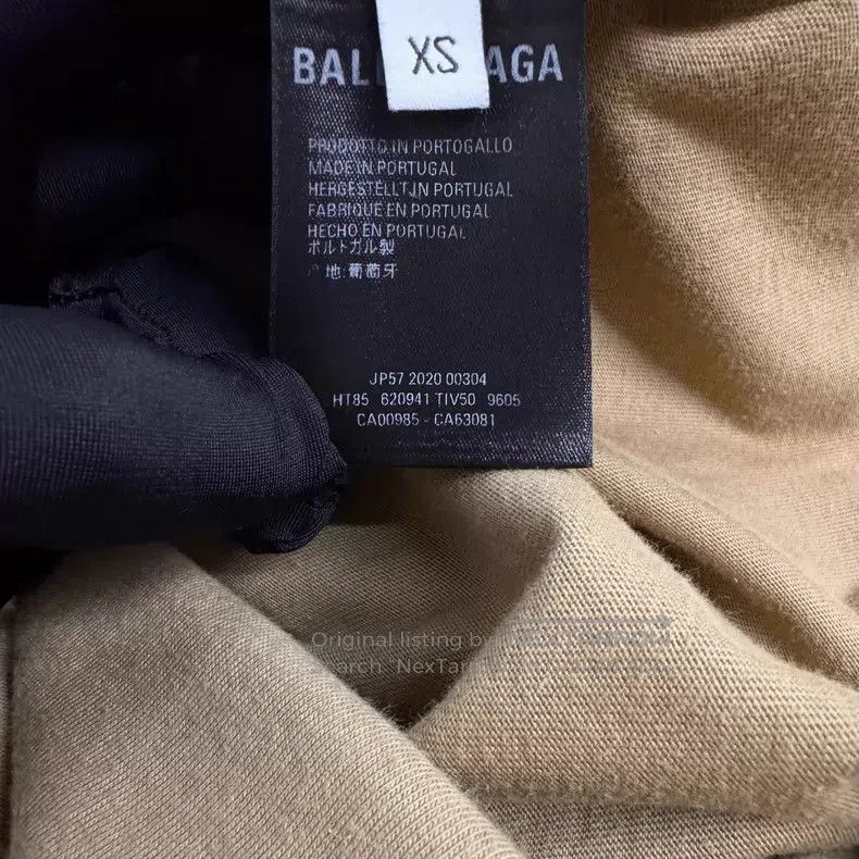 Balenciaga Balenciaga Khaki Color Front Pocket Letter Logo Short Slee Size US XS / EU 42 / 0 - 4 Thumbnail