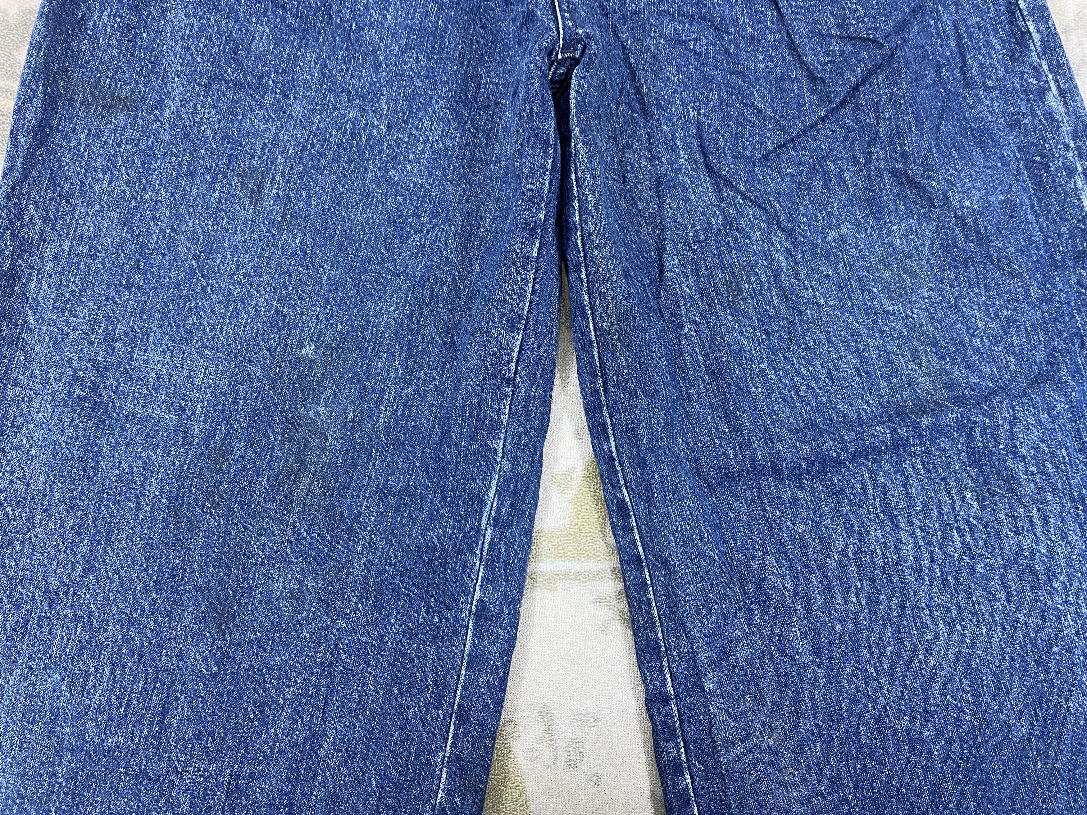 Japanese Brand Dark Blue GU Baggy Jeans 26x29 Denim- JN3881 Size 38" / US 16 / IT 52 - 11 Thumbnail
