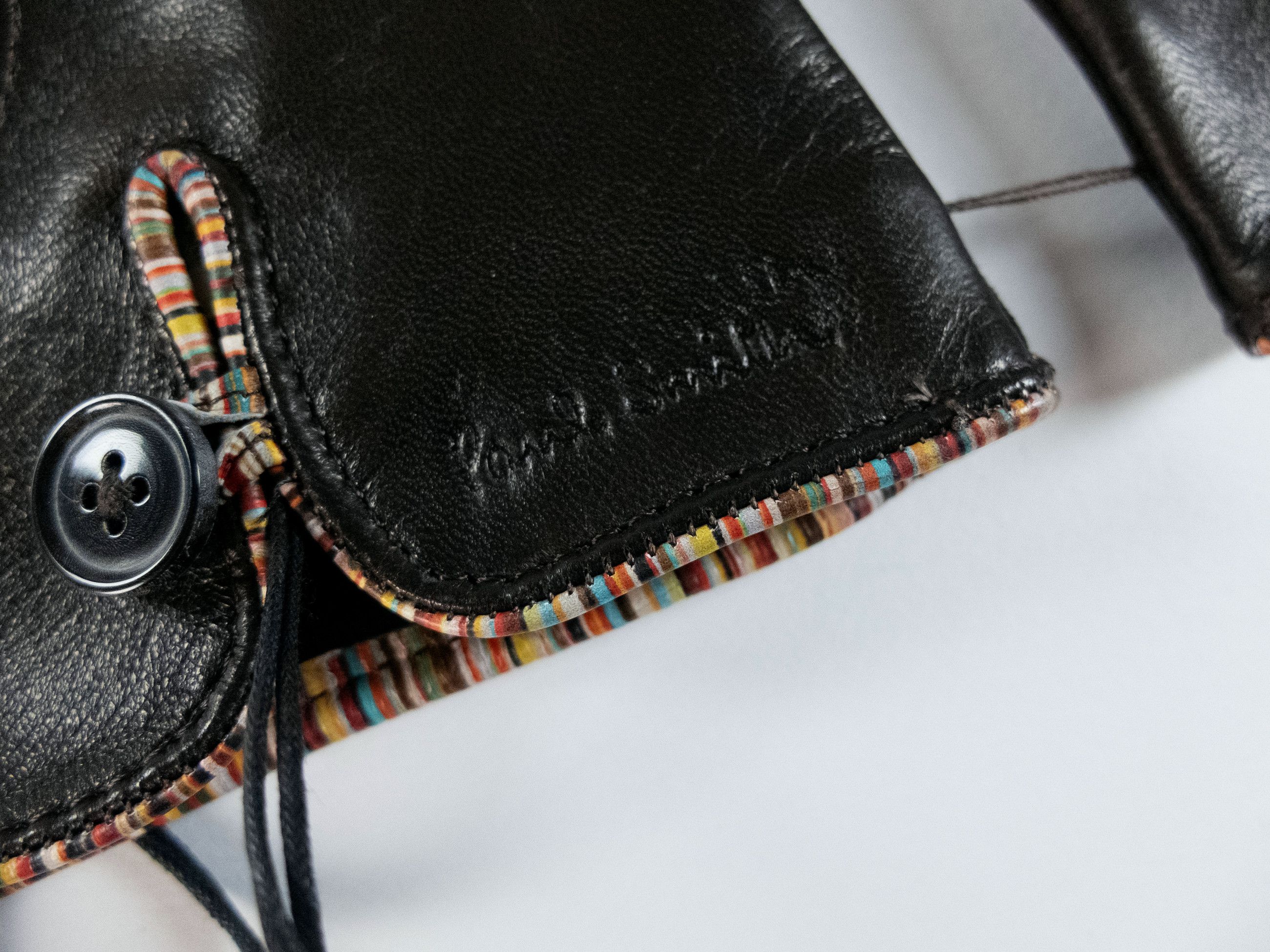 Paul Smith PAUL SMITH mainline brown stripe piping leather gloves Large Size ONE SIZE - 6 Thumbnail