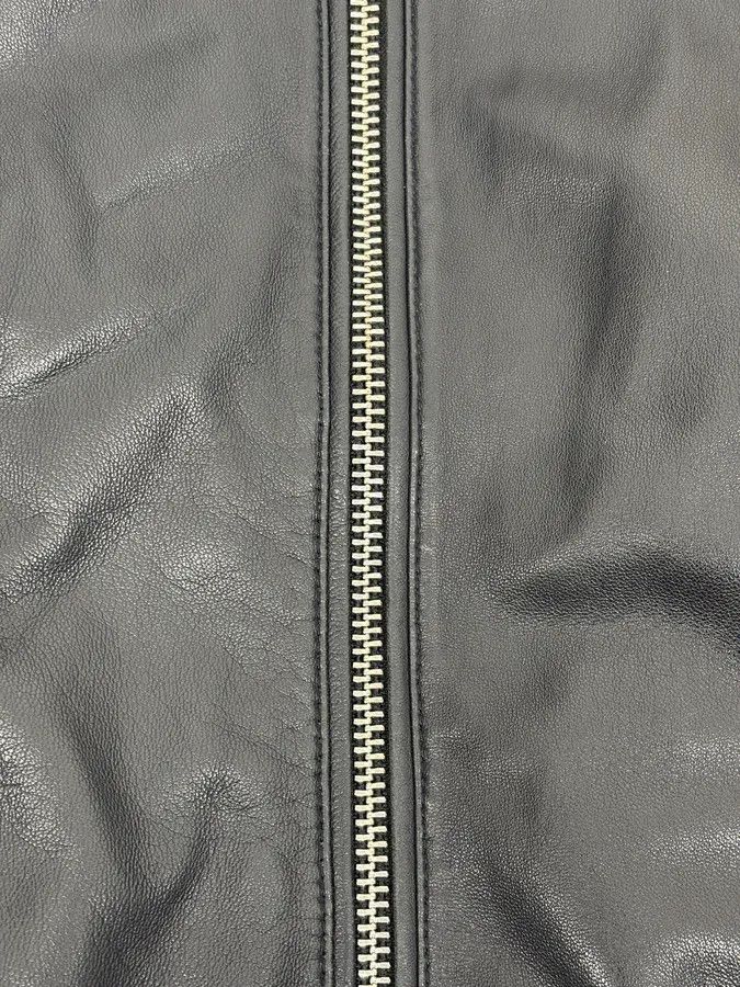 Emporio Armani SS2019 Emporio Armani Black Leather Minimalist Jacket Size US S / EU 44-46 / 1 - 10 Thumbnail