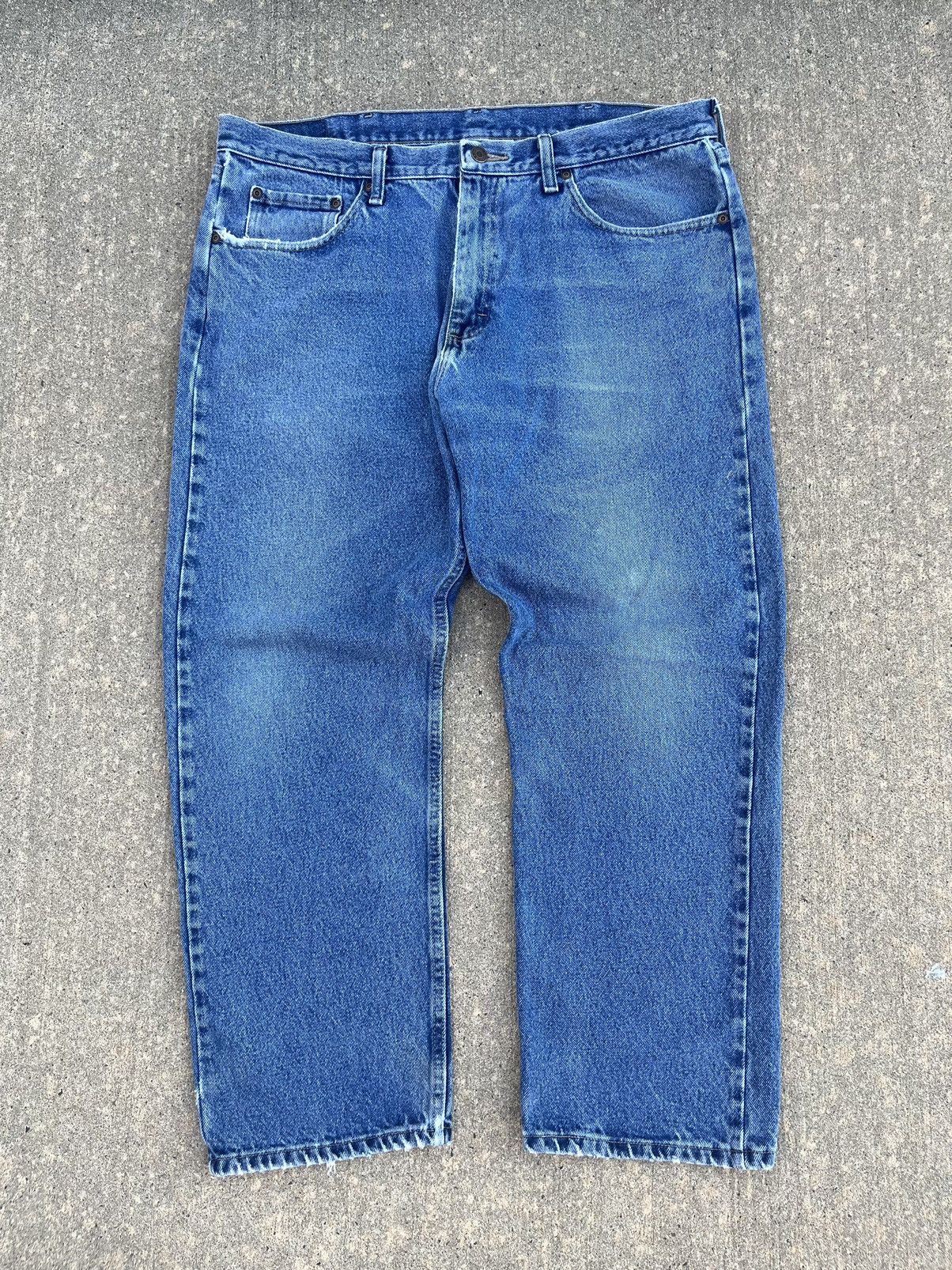 JNCO × Vintage × Wrangler Crazy Vintage Y2K Wrangler Baggy Jeans Size 38X29 Size US 38 / EU 54 - 1 Thumbnail
