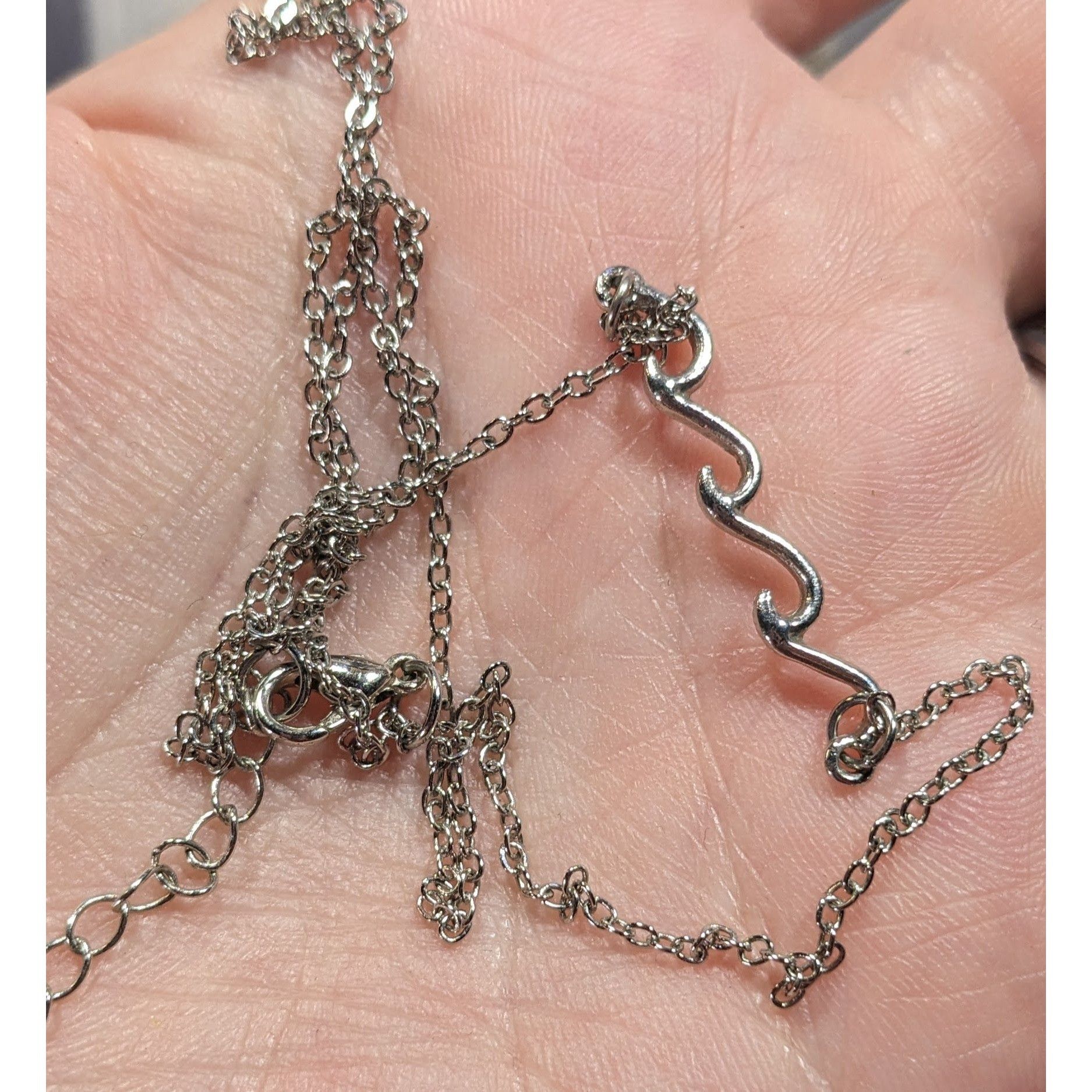 Other Minimalist Beachy Summer Wave Silver Tone Necklace Size ONE SIZE - 3 Thumbnail