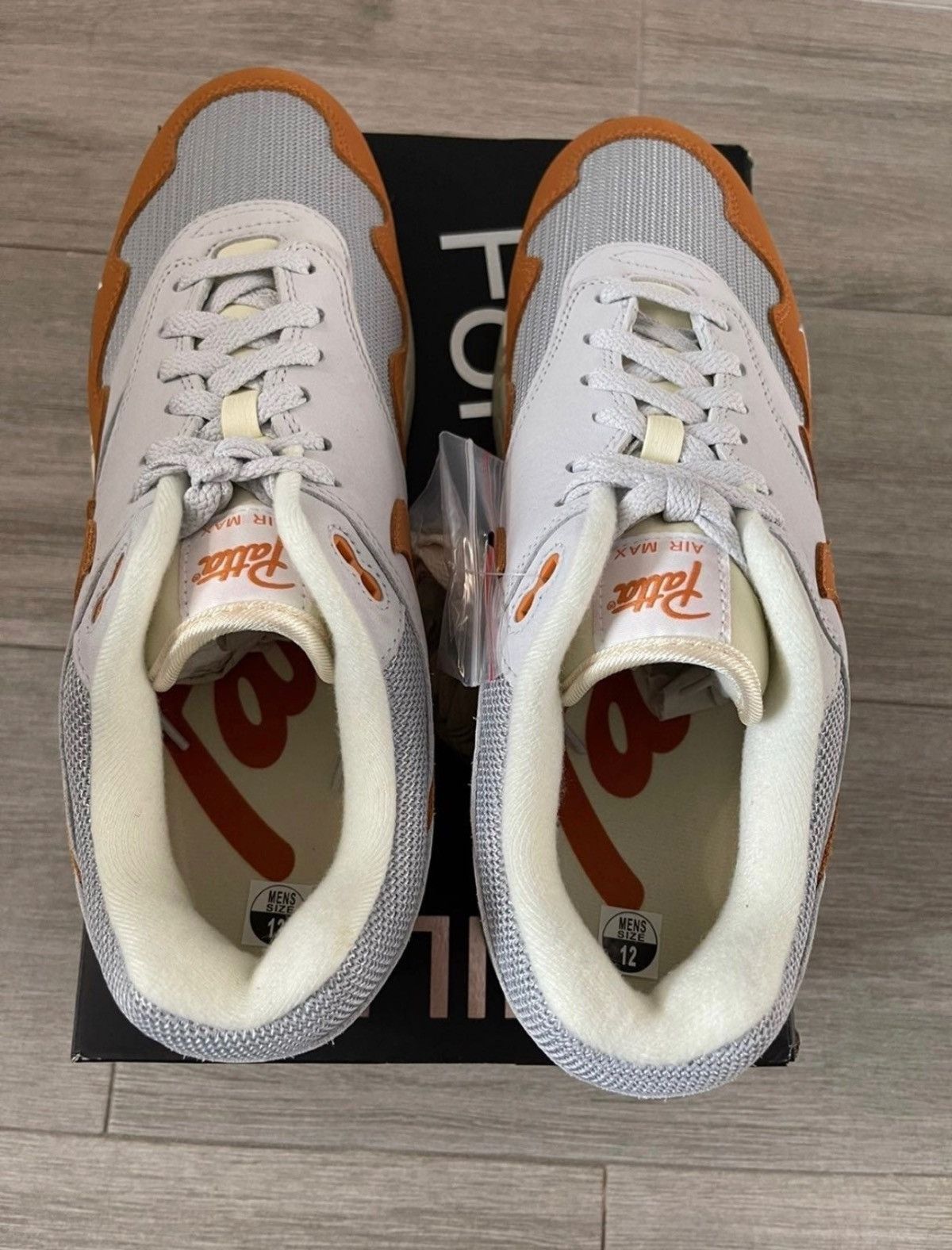 Nike × Patta Patta Nike Air Max 1 Monarch Metallic Silver Platinum Sz 12 Size US 12 / EU 45 - 6 Thumbnail