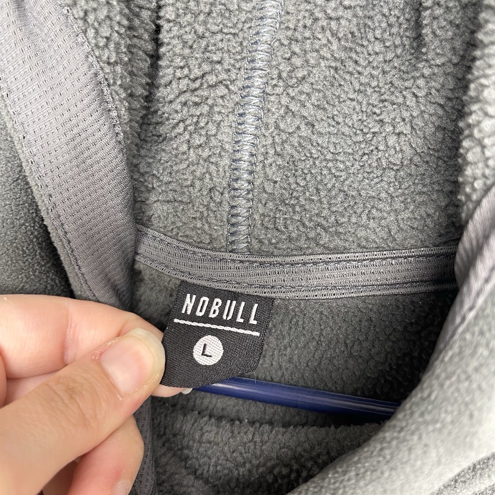 Vintage No Bull Hoodie Womens Large Grey Fleece Sweatshirt Workout Gym Sportswear 0058 Size L / US 10 / IT 46 - 4 Thumbnail