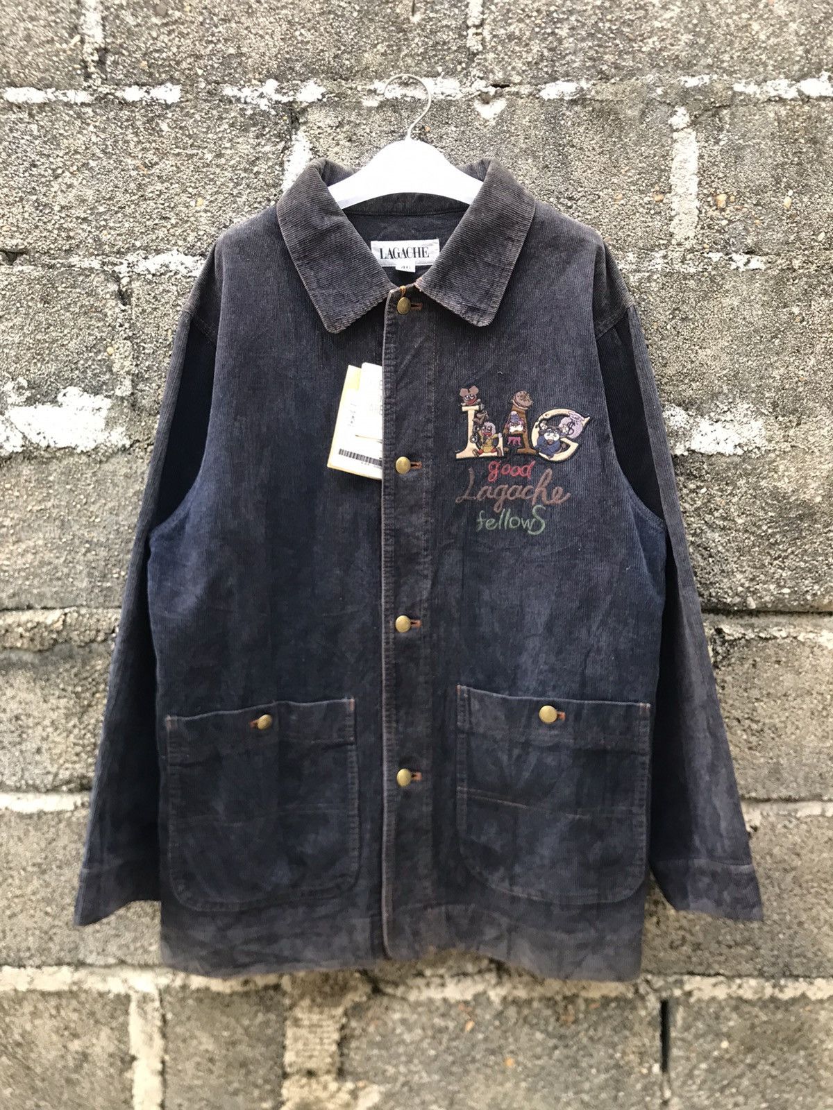 ⚡️Vintage Lagache Corduroy Indigo Chore Jacket