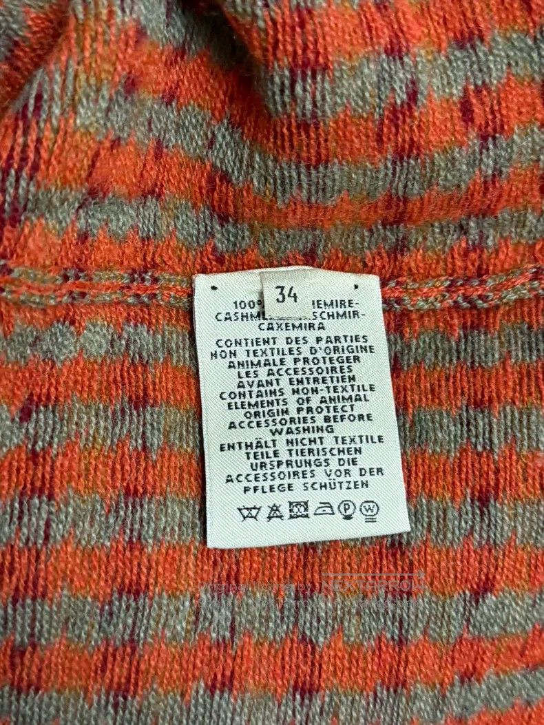 Hermes Hermes Houndstooth long pullover wool knit dress Size XXS / US 00 / IT 34 - 4 Thumbnail