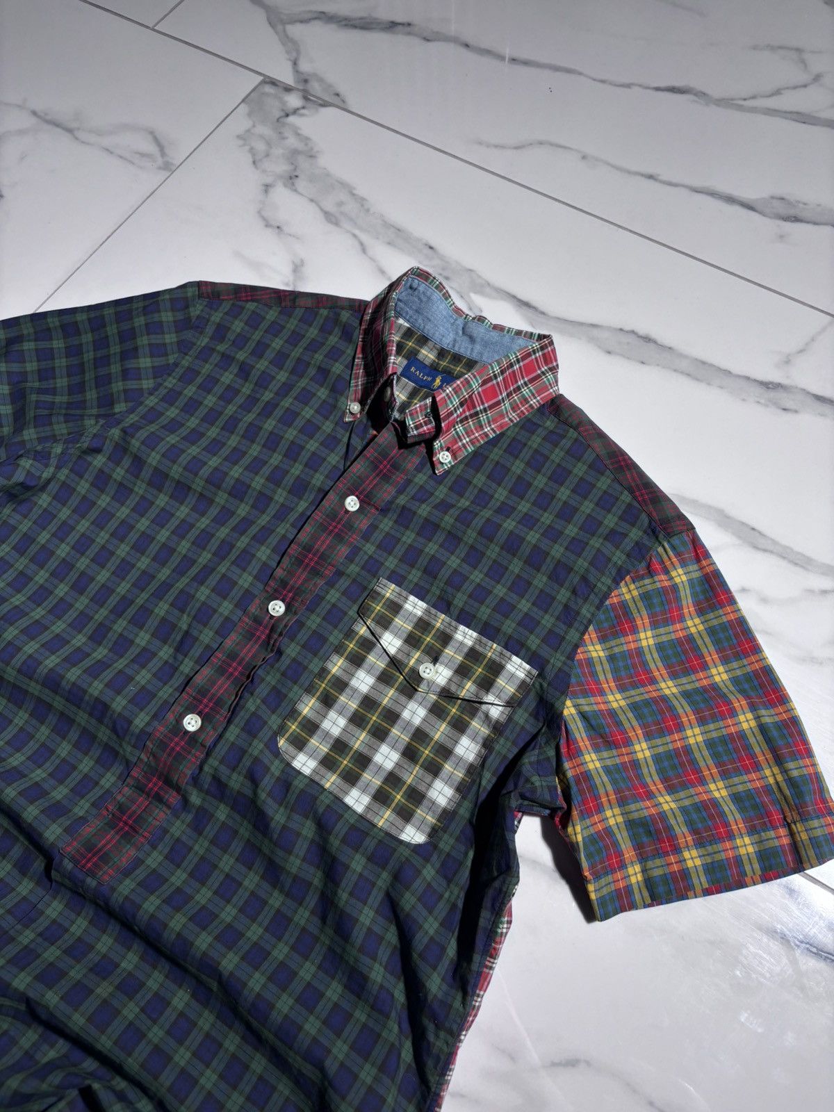 Polo Ralph Lauren Polo Ralph Lauren Shirts Rugby Checkered Pocket Designer Size US S / EU 44-46 / 1 - 2 Thumbnail