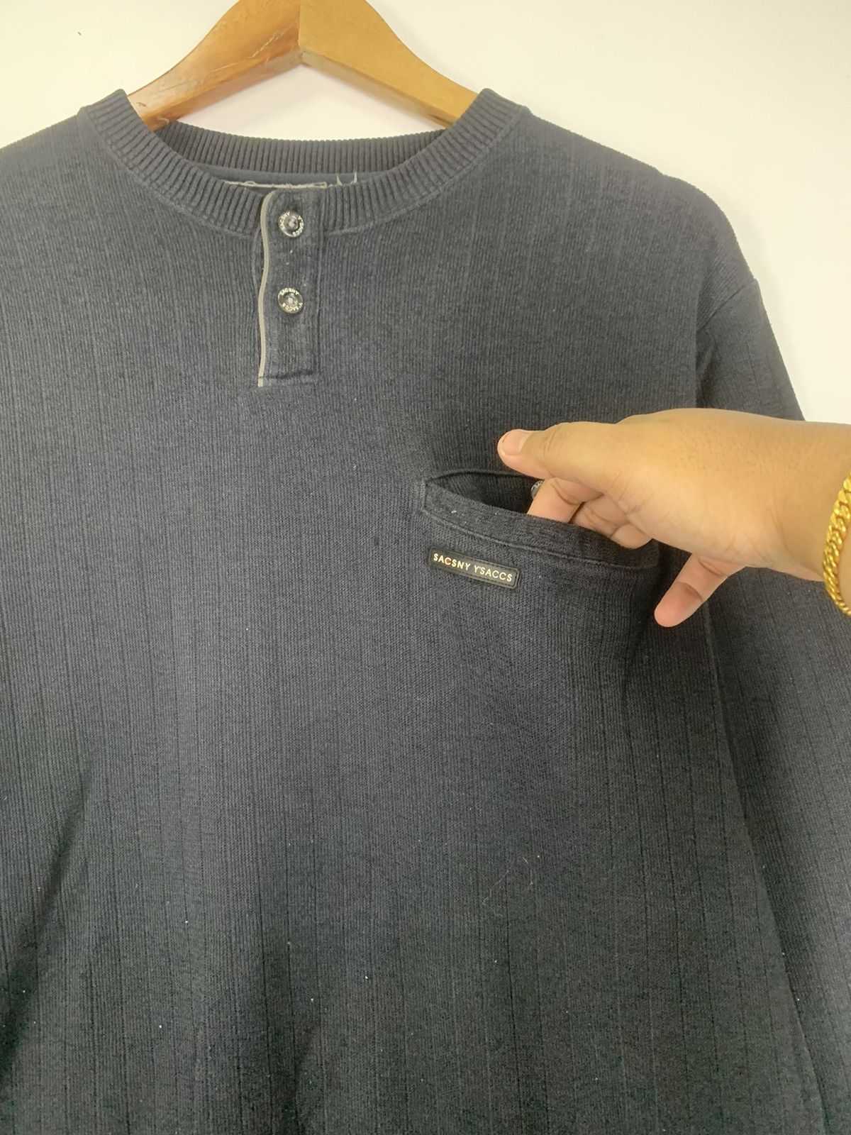 Designer × Vintage × Yohji Yamamoto Vintage Yohji Yamamoto Sweater Size US L / EU 52-54 / 3 - 7 Thumbnail