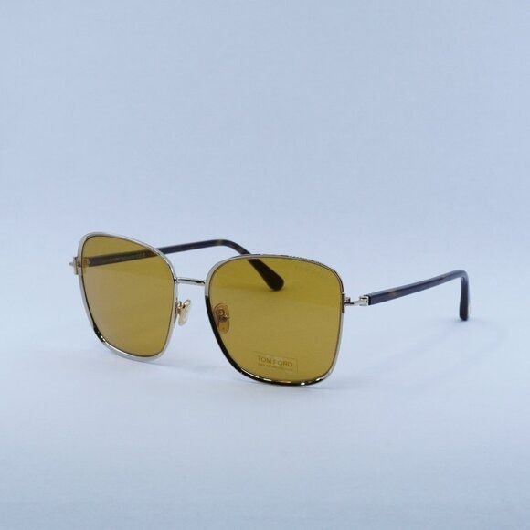 Tom Ford Tom Ford FT1029 32E Sunglasses Rose Gold Square Frame Size ONE SIZE - 1 Thumbnail