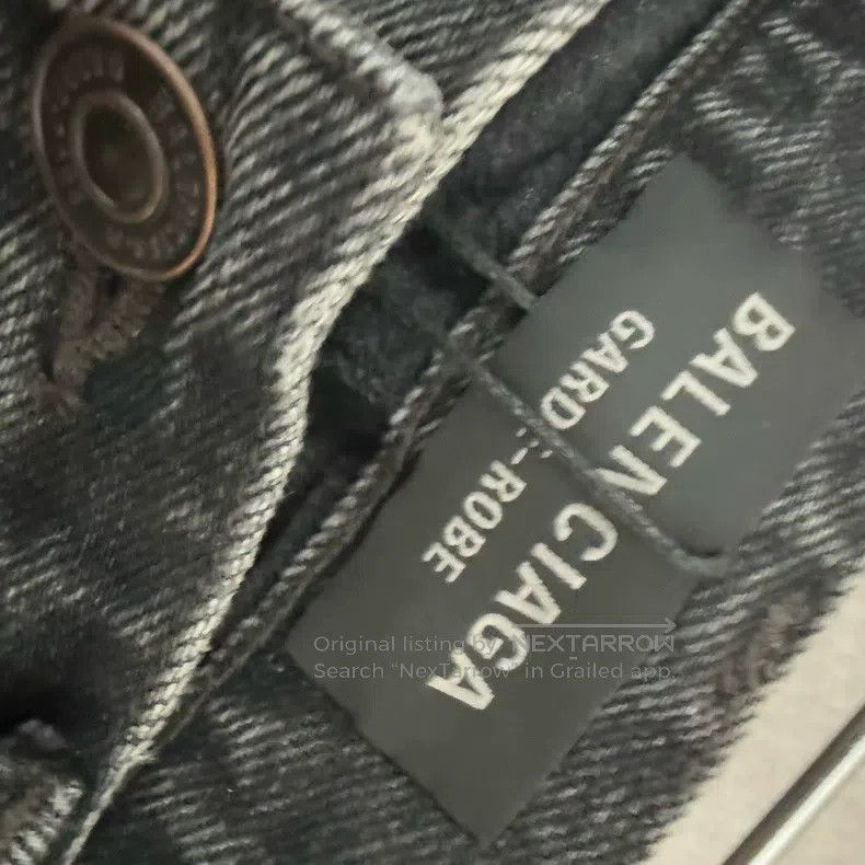 Balenciaga Balenciaga Washed Grey Flare Denim Pants Size US 32 / EU 48 - 3 Thumbnail