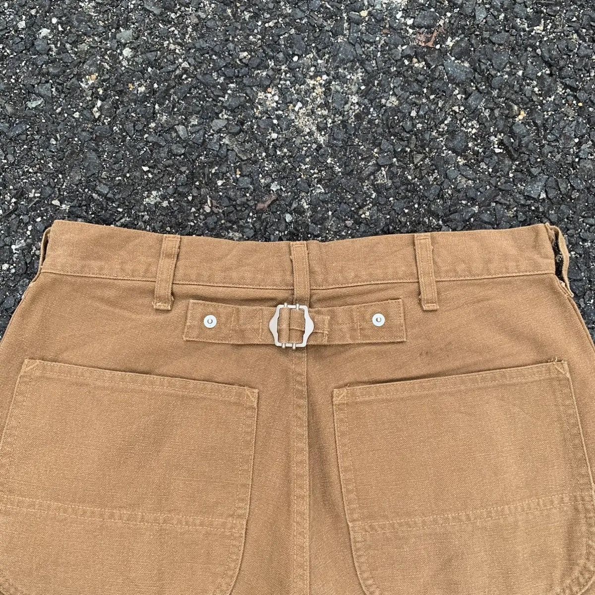 Japanese Brand × Karl Helmut Vintage KarlHelmut Duck Canvas Cinch Back Heavy Cotton Pants Size US 28 / EU 44 - 10 Thumbnail
