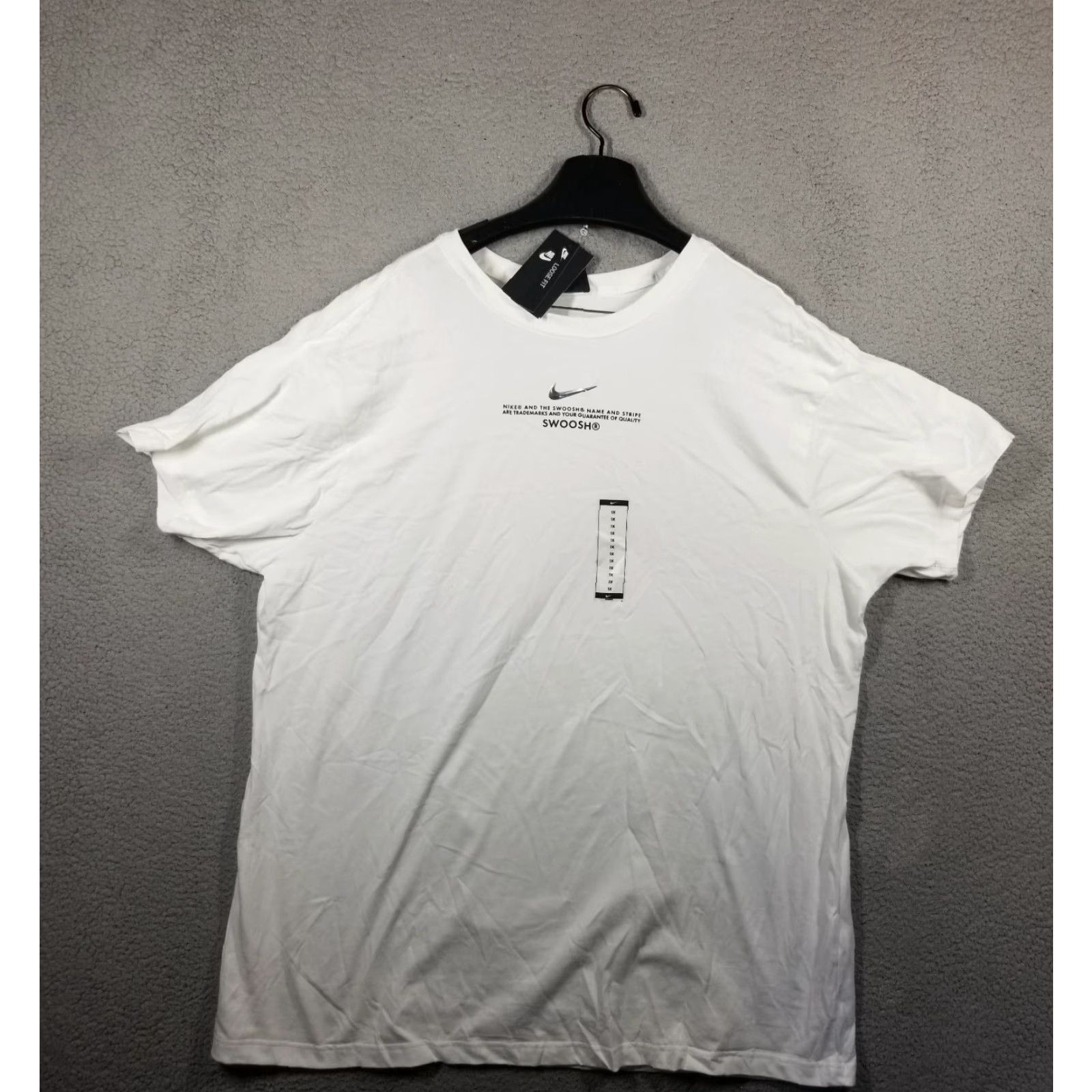 Nike Nike Women's Big Swoosh Shirt 1X Baggy Loose Fit White DH3025-100 NEW Size XL / US 12-14 / IT 48-50 - 2 Thumbnail