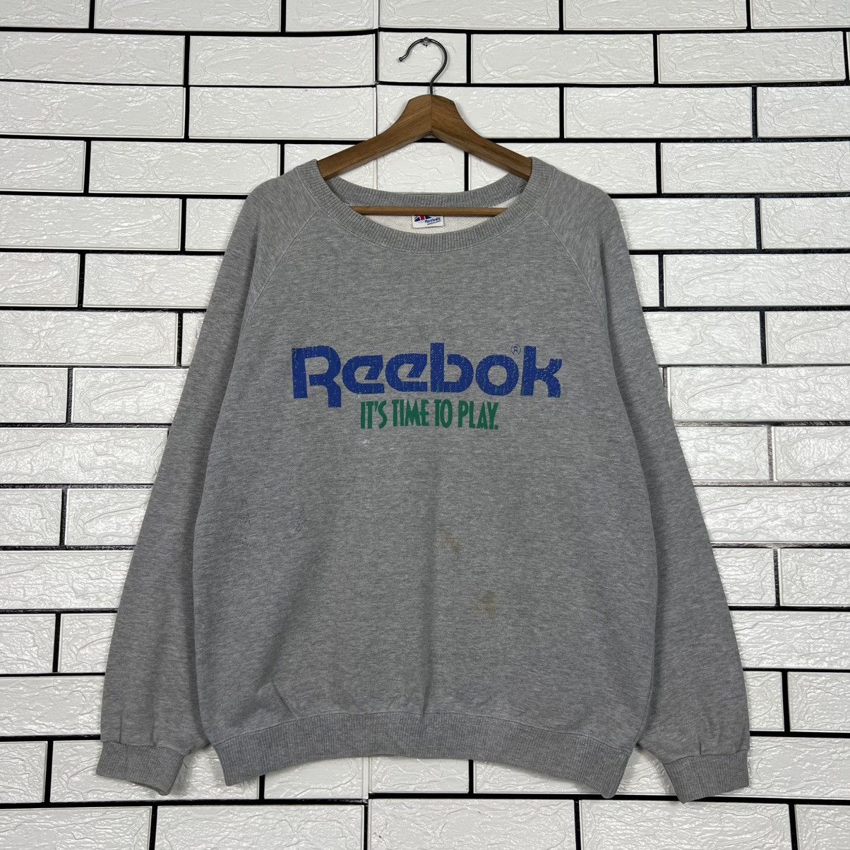 Vintage 90's REEBOK Big Logo Crewneck Sweatshirt #3977-C181