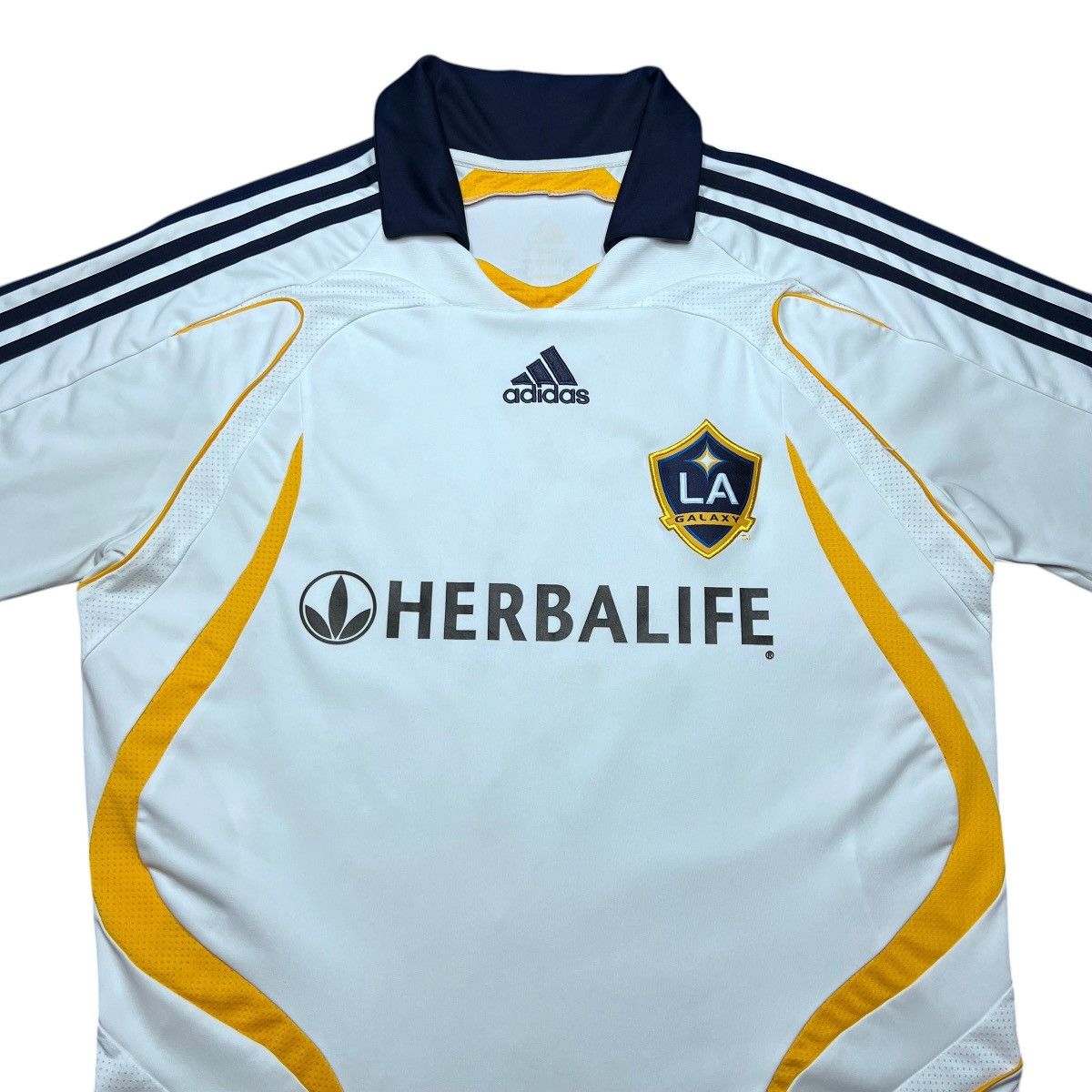 Adidas 2007 LA Galaxy David Beckham Adidas Soccer Football Jersey Size US L / EU 52-54 / 3 - 7 Thumbnail