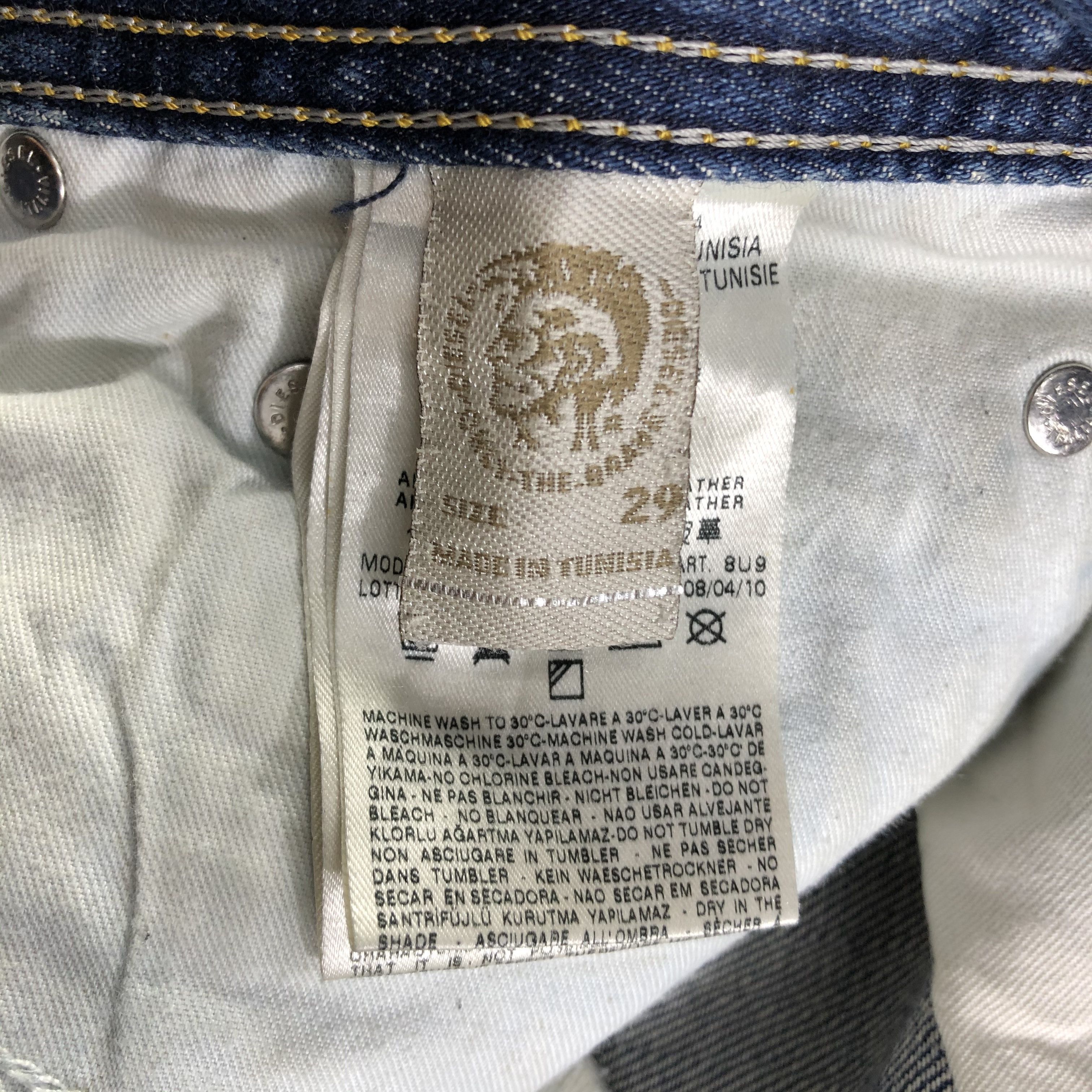 Diesel Diesel Safado Jeans Ripped Denim KJ2407 Size US 29 - 10 Thumbnail