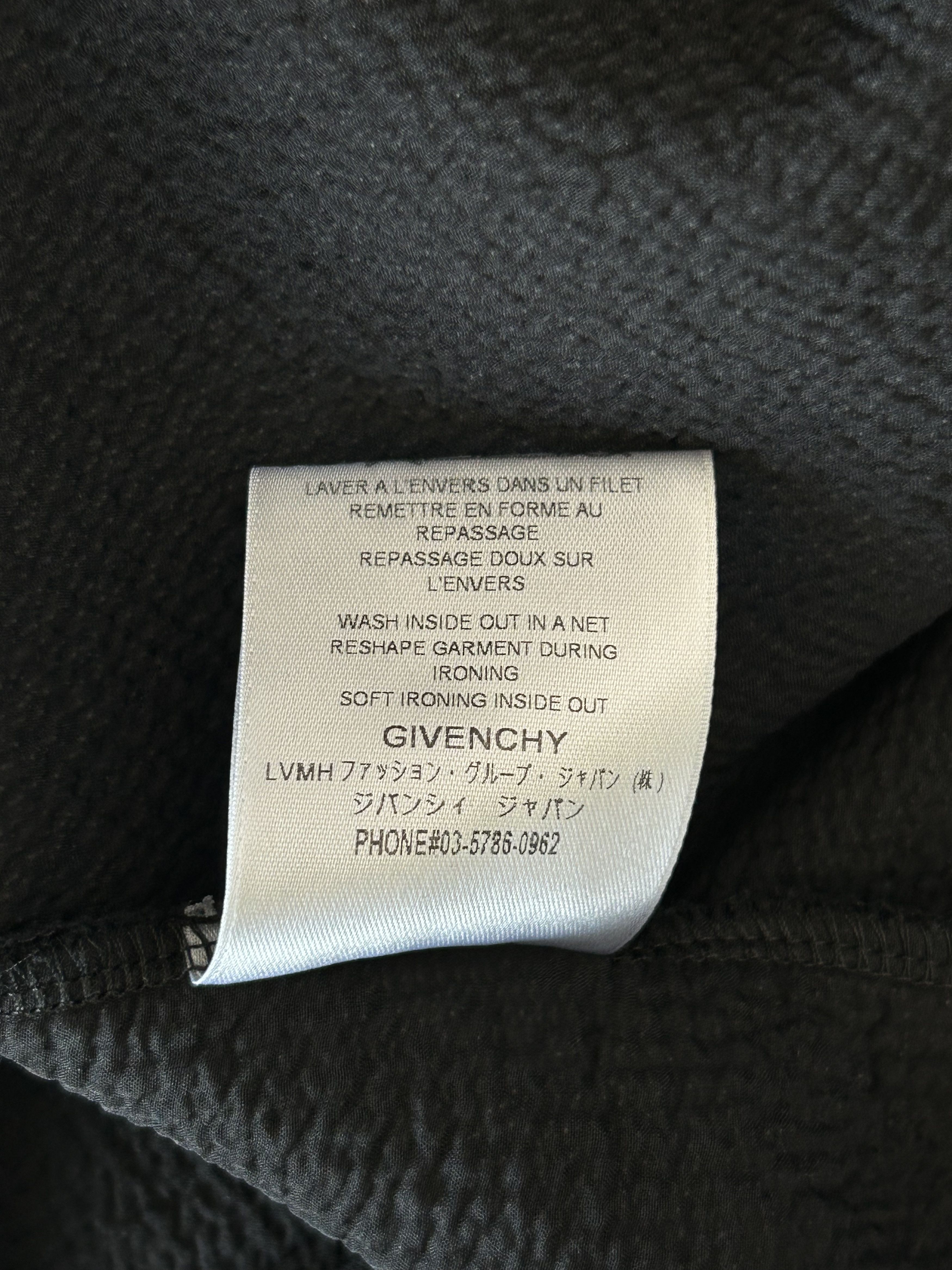 Givenchy Givenchy Black & White Distressed Logo Hoodie Size US XXL / EU 58 / 5 - 5 Thumbnail