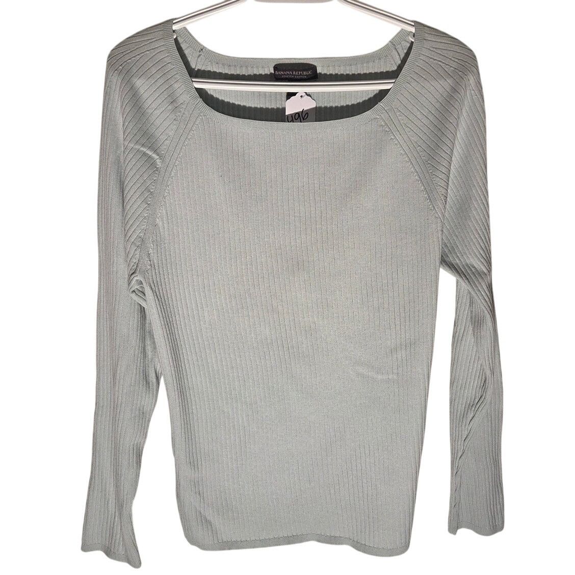 Banana Republic Banana Republic Ribbed Sage Green Square Neck Top - XL Size XL / US 12-14 / IT 48-50 - 2 Thumbnail