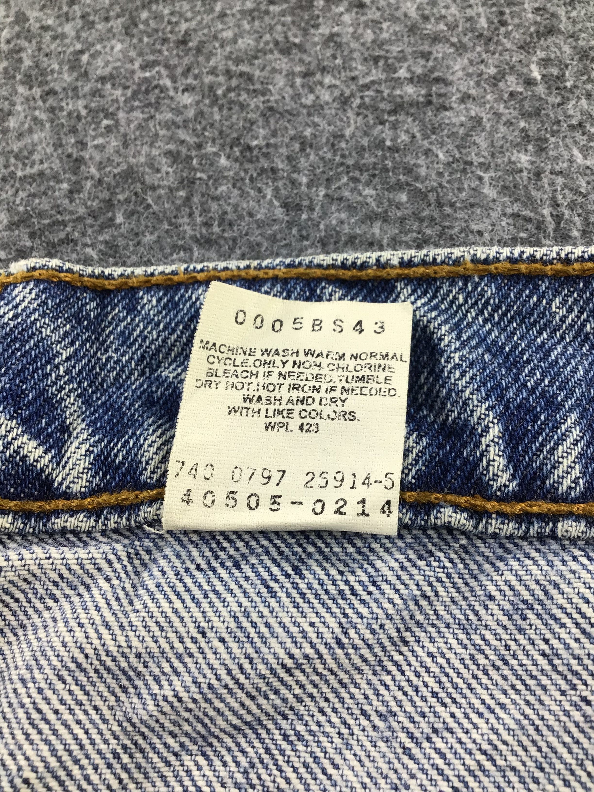 Levi's Vintage 90s Levi's 505 Jeans Orange Tab Denim KJ185 Size US 37 - 11 Thumbnail