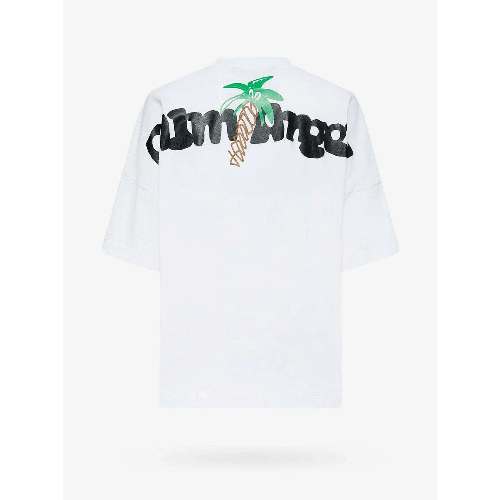 Palm Angels o1rshd1 Q:3 / Sketchy Cotton Oversized T-shirt in White Size US S / EU 44-46 / 1 - 2 Thumbnail