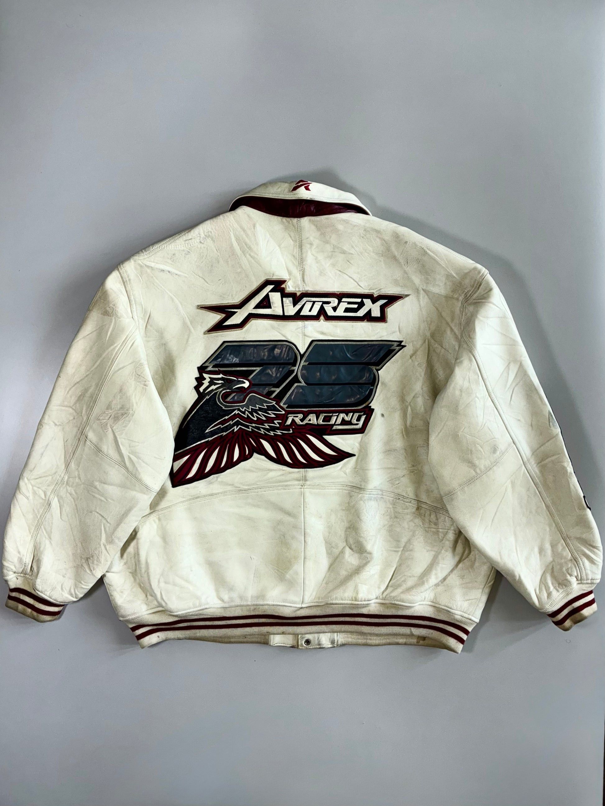 Avirex Avirex Racing Leather Jacket 21N002EW Size 5XL Size US XXL / EU 58 / 5 - 9 Thumbnail