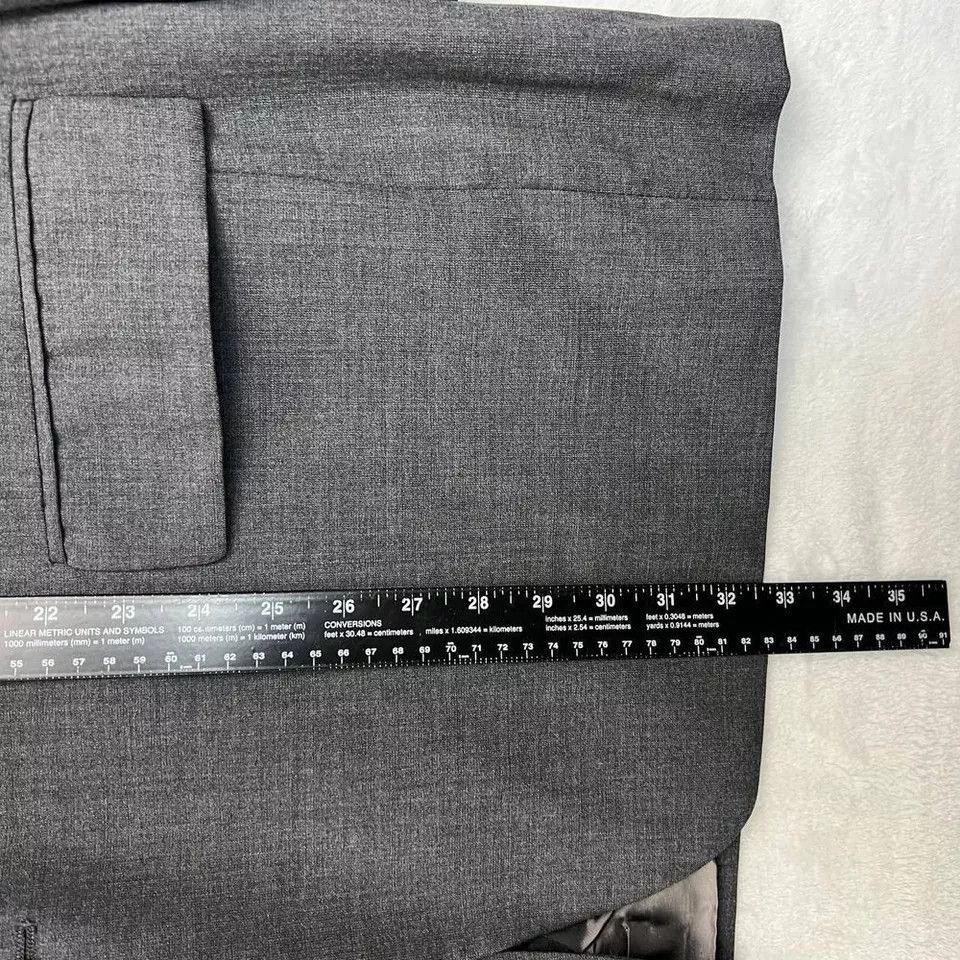 Brooks Brooks Stretch Blazer Suit Men 50R Gray 3 Buttons 100% Wool Size 50R - 7 Thumbnail
