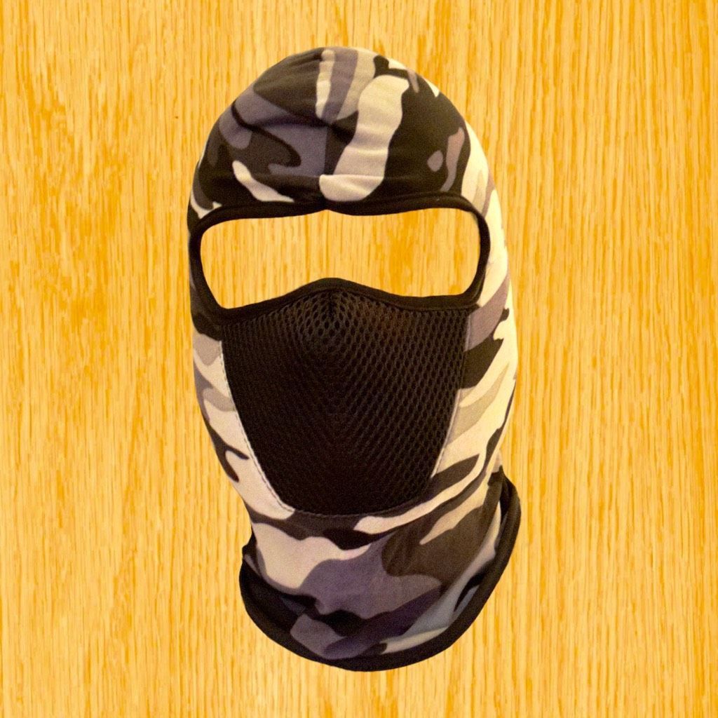 Streetwear Gray Camo Mesh Face Mask Tactical Ski Mask Streetwear Balacl ...
