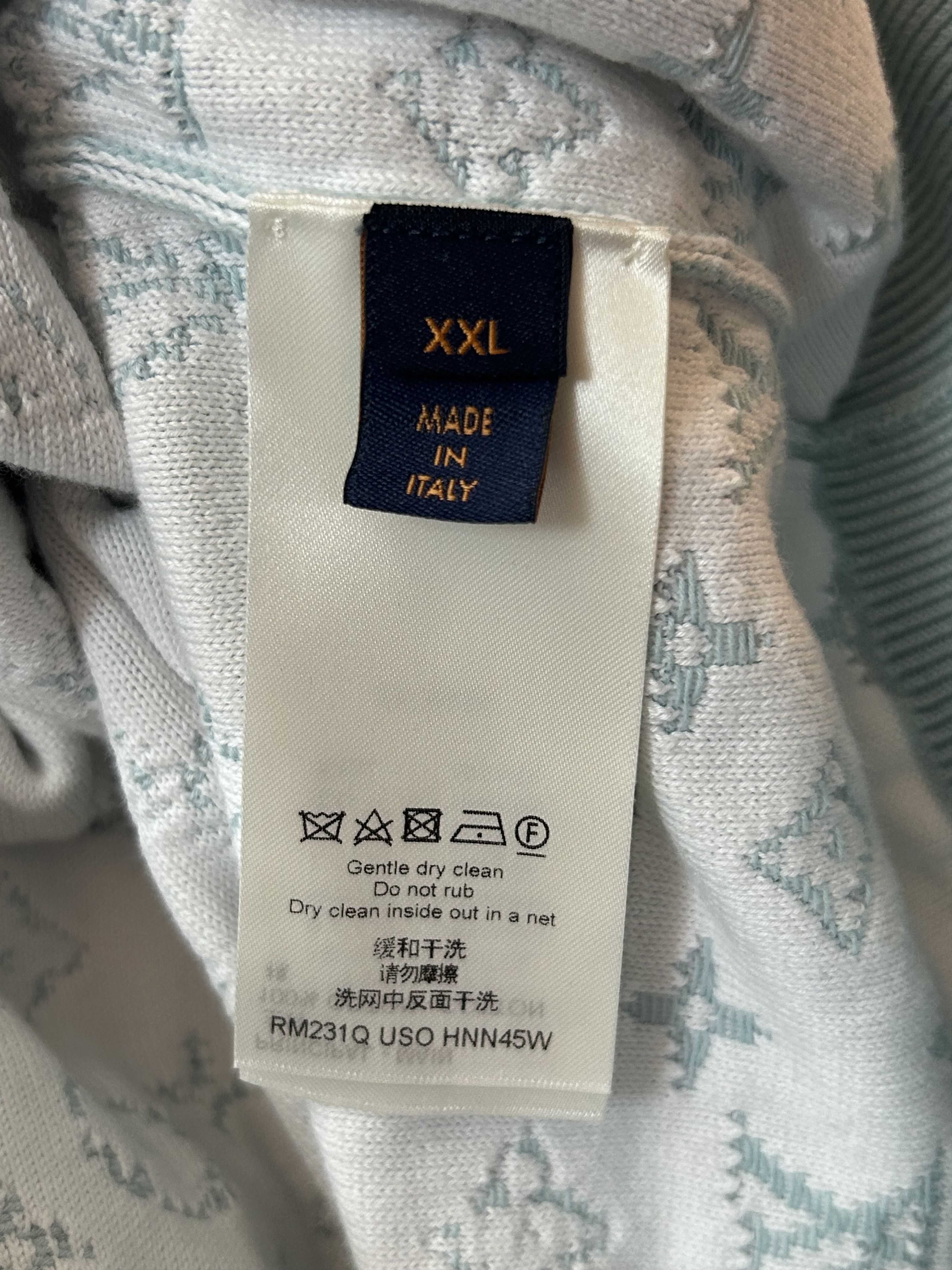 Louis Vuitton Louis Vuitton Blue & White Gradient Monogram Hoodie Size US XXL / EU 58 / 5 - 4 Thumbnail