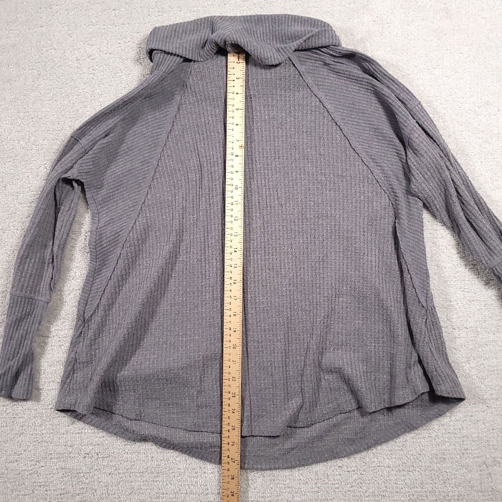 Vintage Maurices Sweater Women's 0X Plus Size Cowl Neck L/S Knit Stretch Pullover Fall Winter Size XL / US 12-14 / IT 48-50 - 7 Thumbnail