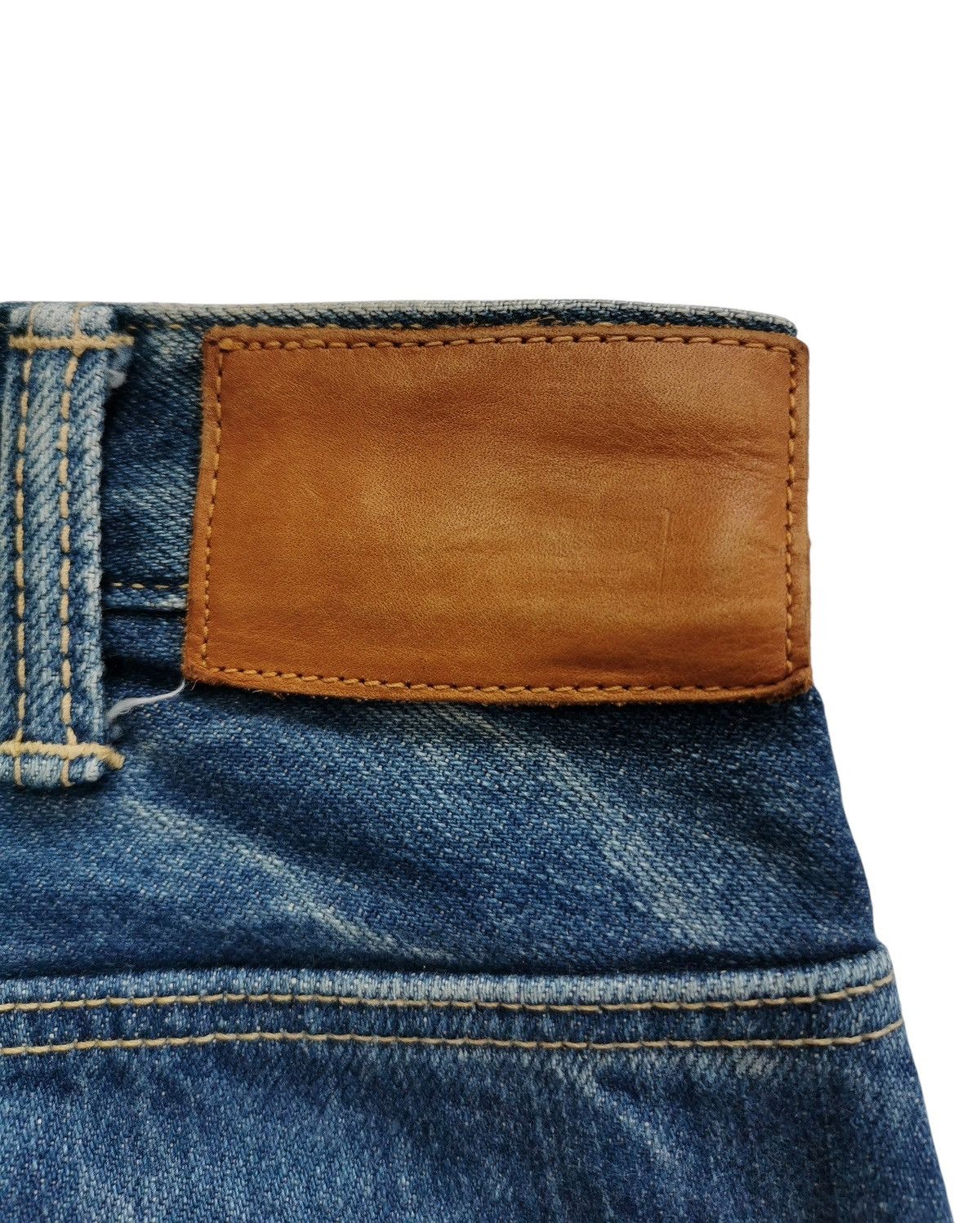 Vintage Dmg Selvedge Cropped Distressed Denim Jeans ♦️A864♦️ Size US 28 / EU 44 - 6 Thumbnail