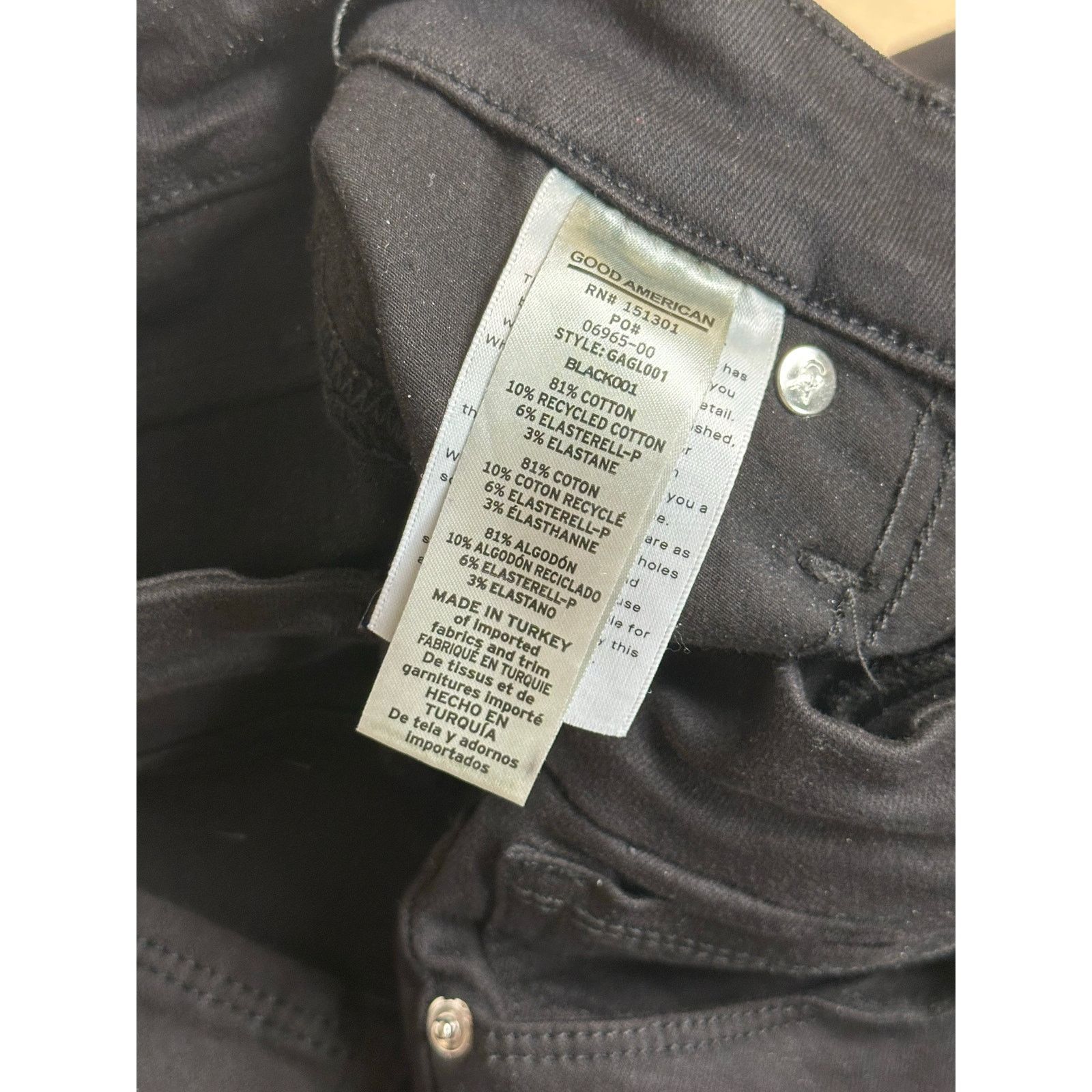 Good American Good American Black Denim Jeans - Size 2 - Mint Size 26" / US 2 / IT 38 - 7 Thumbnail