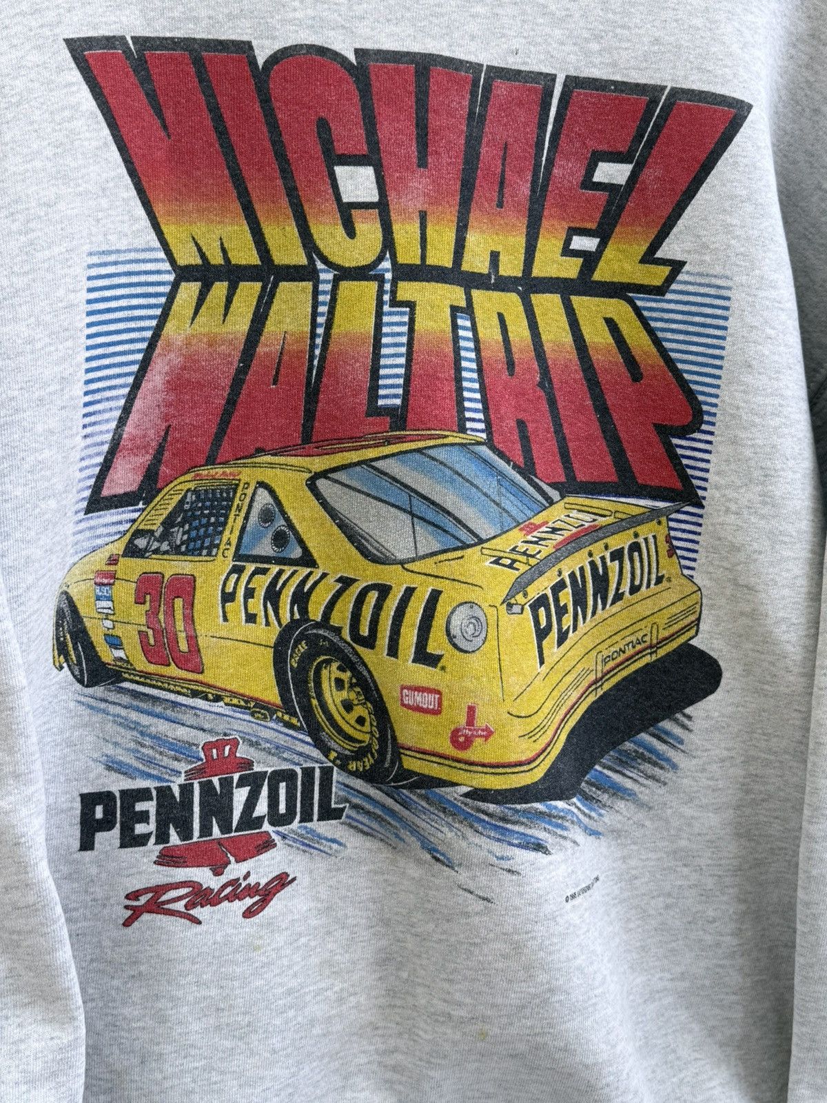 NASCAR Vintage 1995 Michael Waltrip NASCAR Racing Sweatshirt Size US XL / EU 56 / 4 - 2 Thumbnail